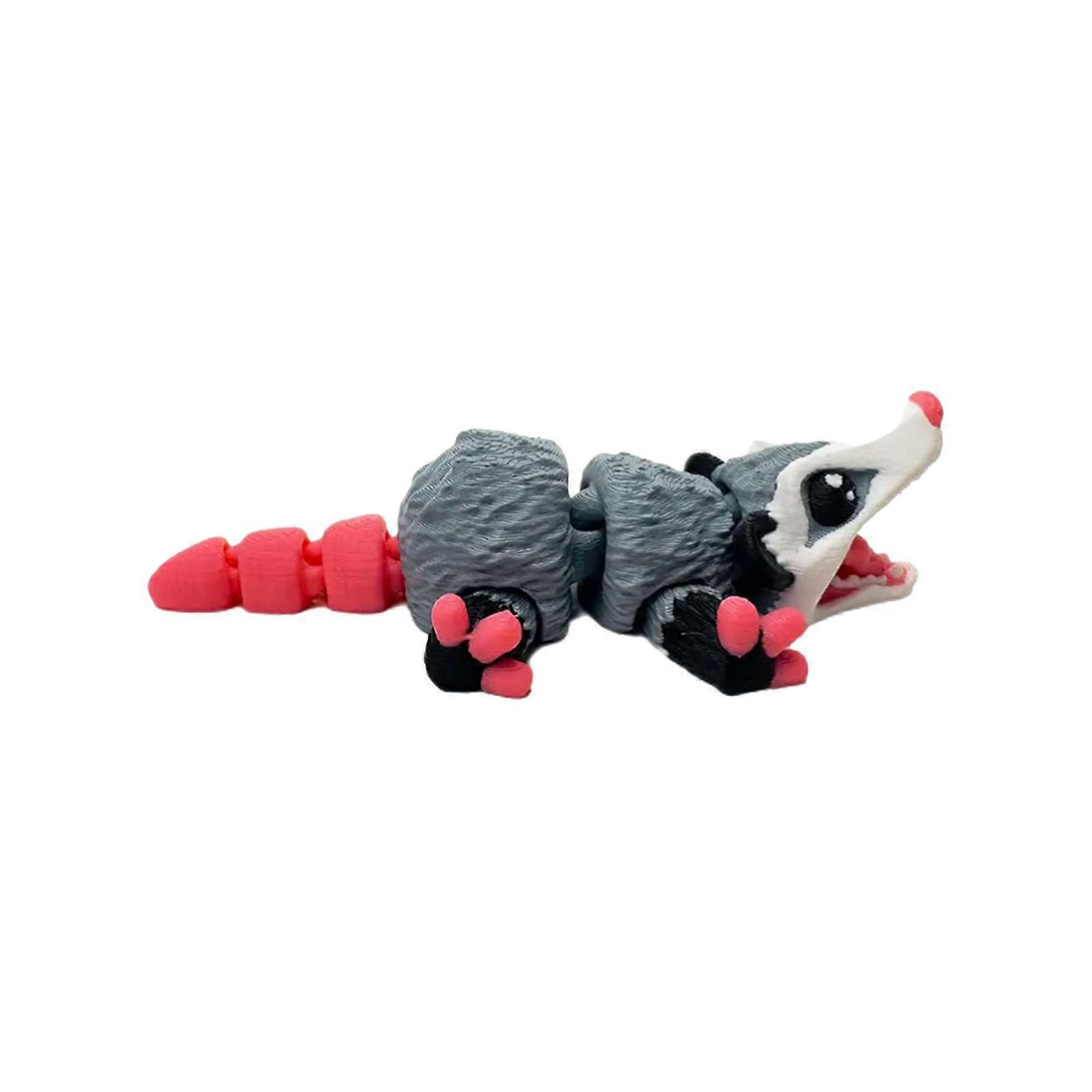 Participatory 3D Published Mouse Figurine Flexible Pose Pacifying Handheld Meddle Office Decoration Multicolor