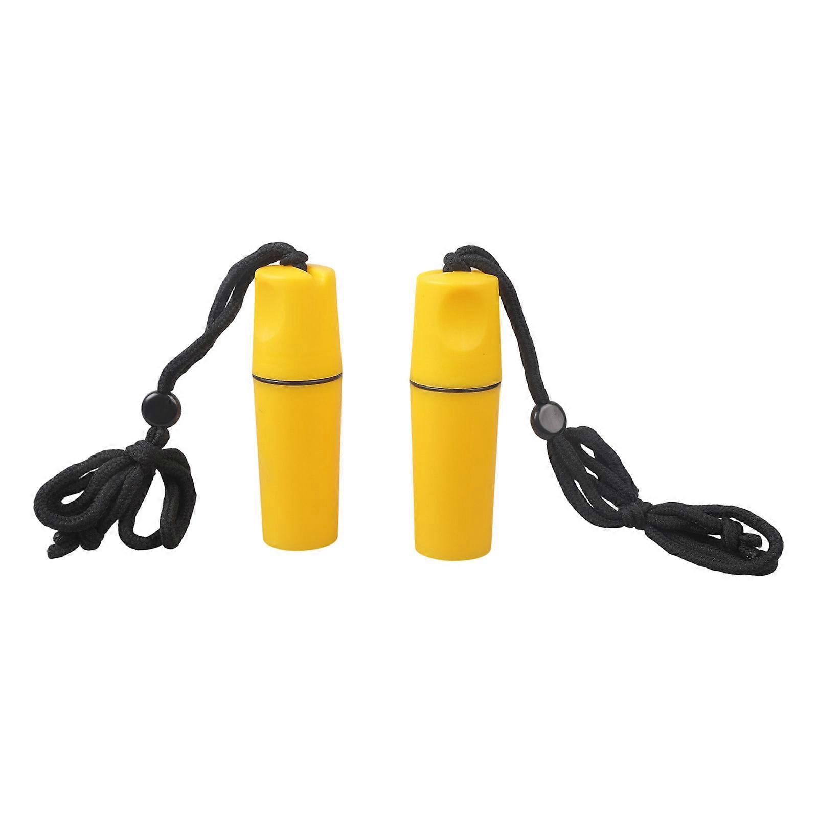 Plastic Floating Canisters Watertight Storage for Swim Gear with Open Mechanism  Yellow Color