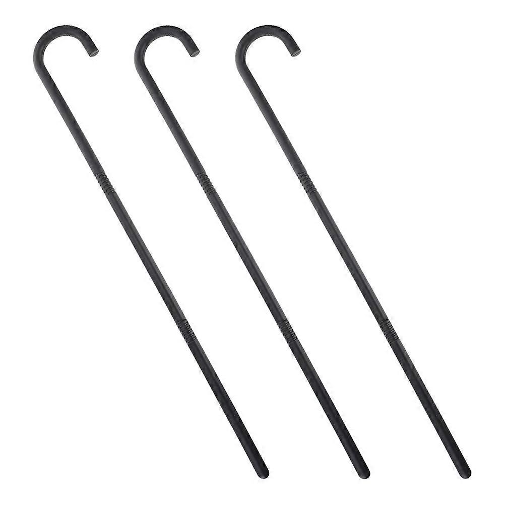 Black Dance Cane for Kids Costume 3Pcs Performance Accessory