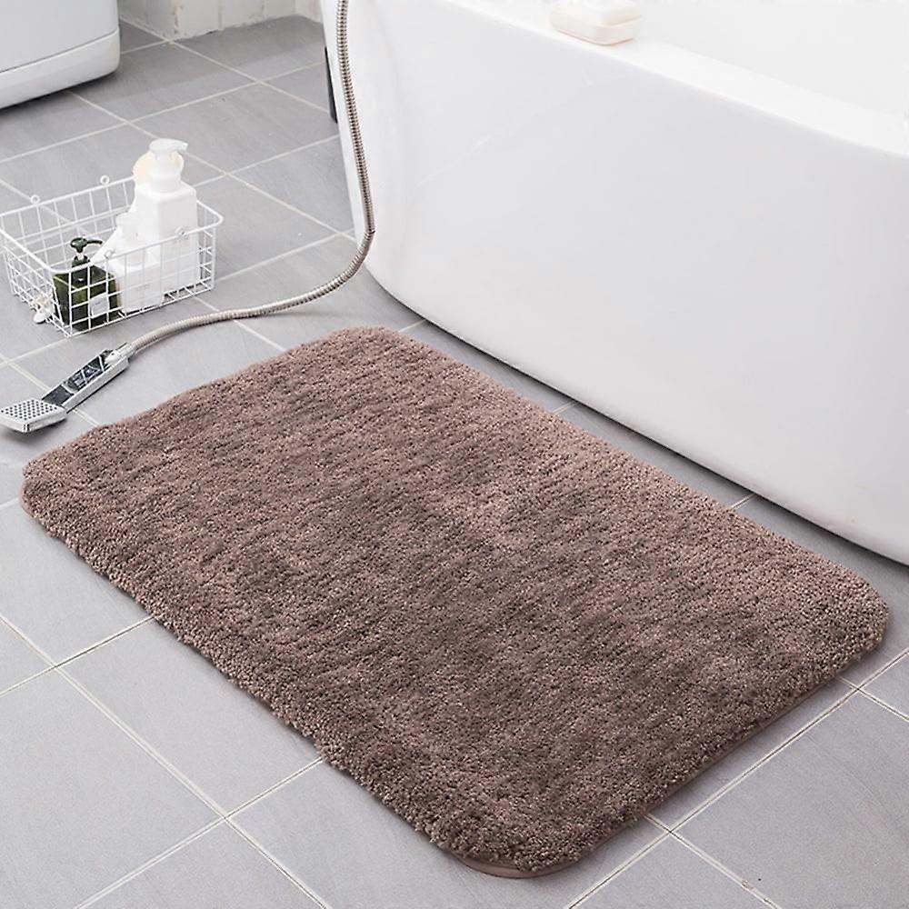 Cute Bath Mat Set, Non-Slip Shower Mat, Mildew Resistant, Coffee