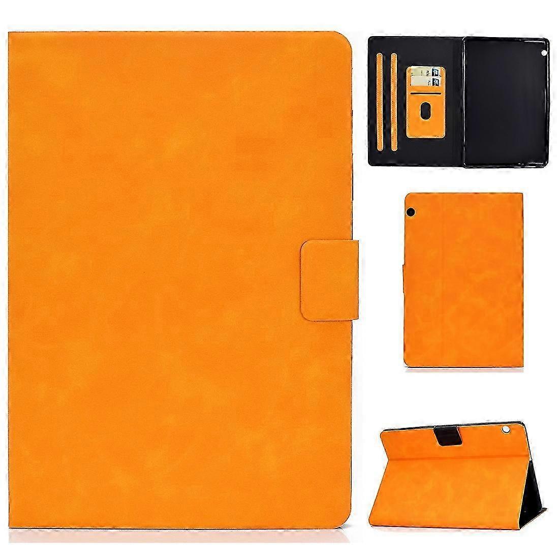 For Huawei MediaPad T5 Cowhide Texture Horizontal Flip Leather Case with Holder & Card Slots 26s