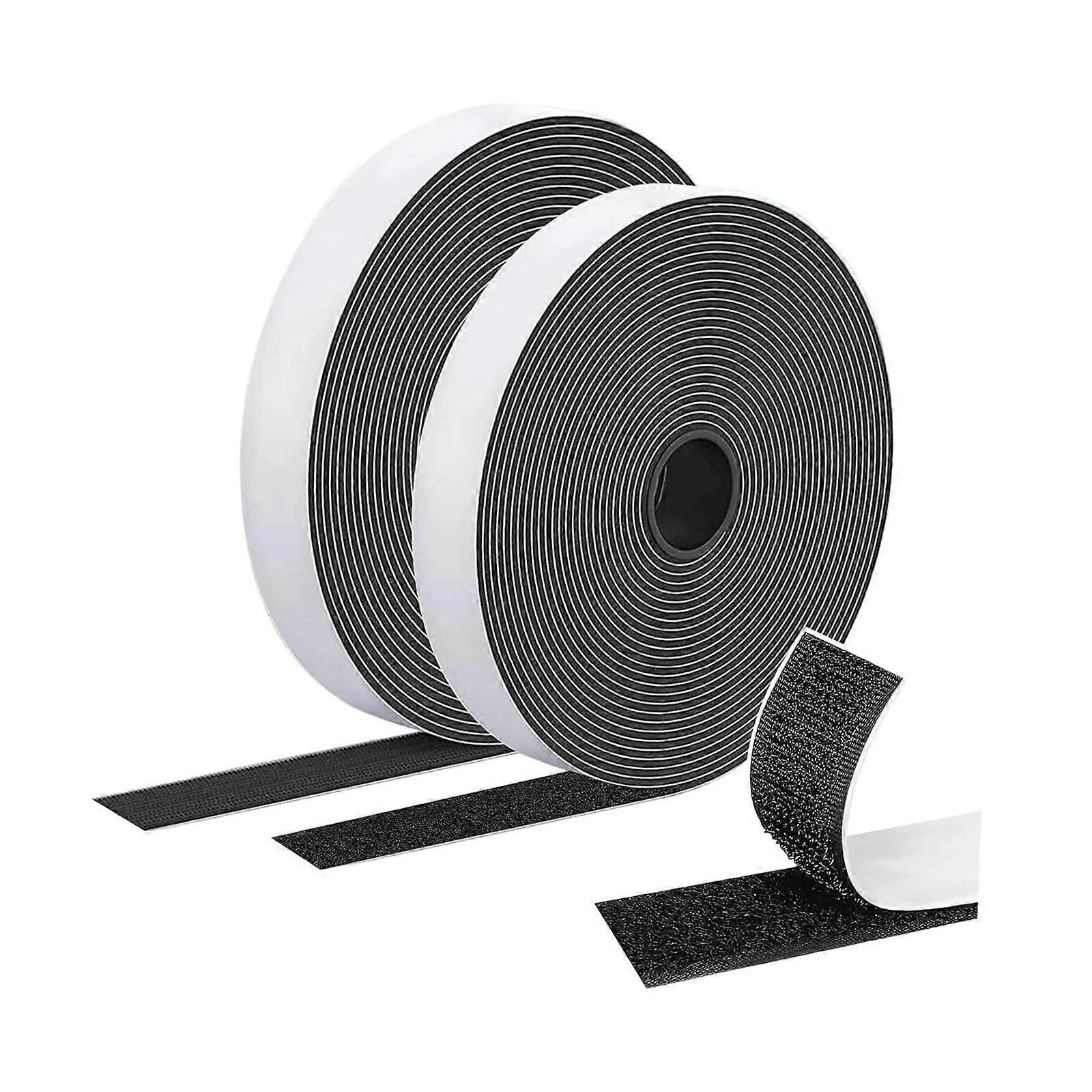 2Pcs Hook and Loop Tape Roll 20mm x10 Meter Multipurpose for DIY Crafts