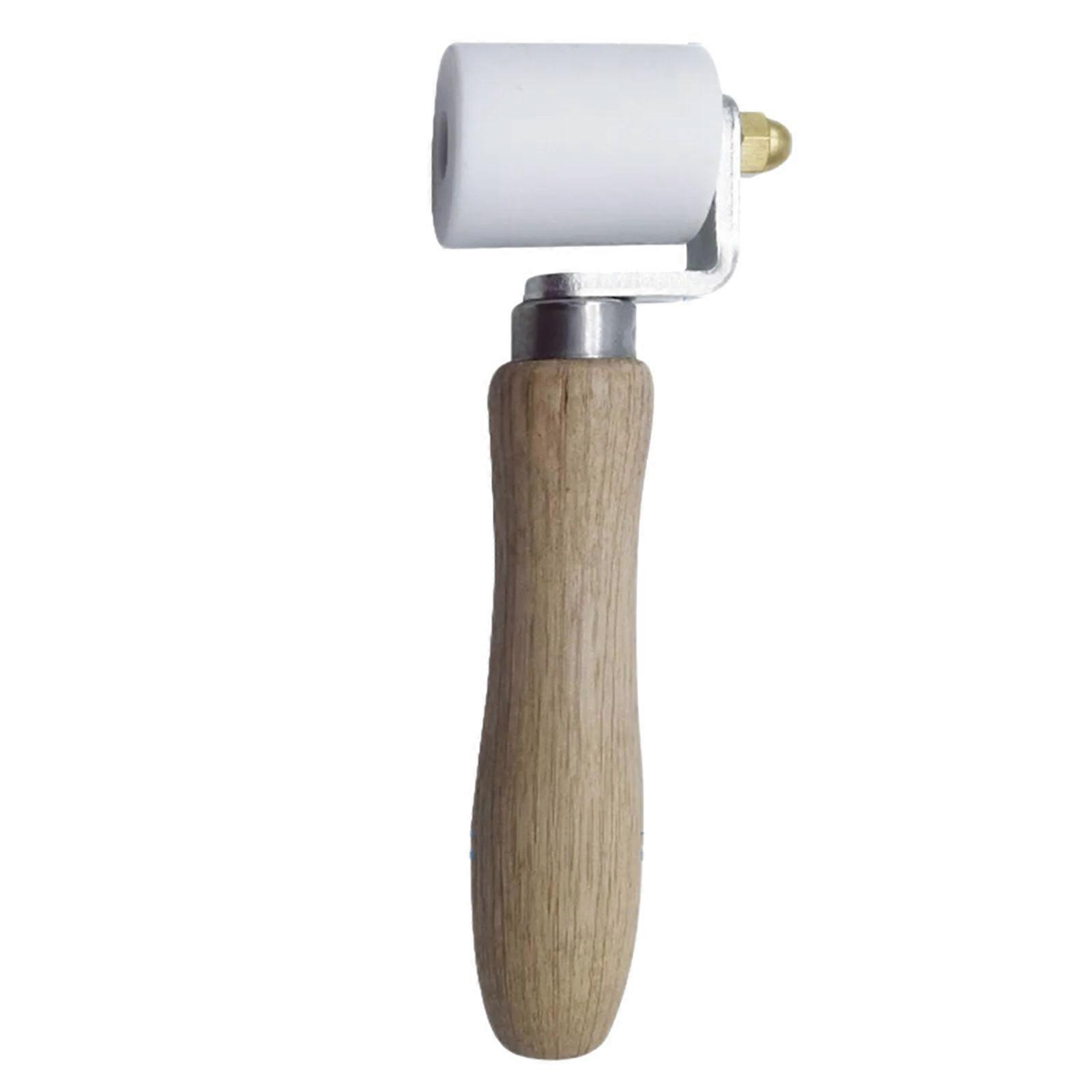 Flat Pressure Roller Smoothing Tool Nonslip Wood handle Wallpaper Roller for Hand Tools Accessories Easy to Use Multicolor