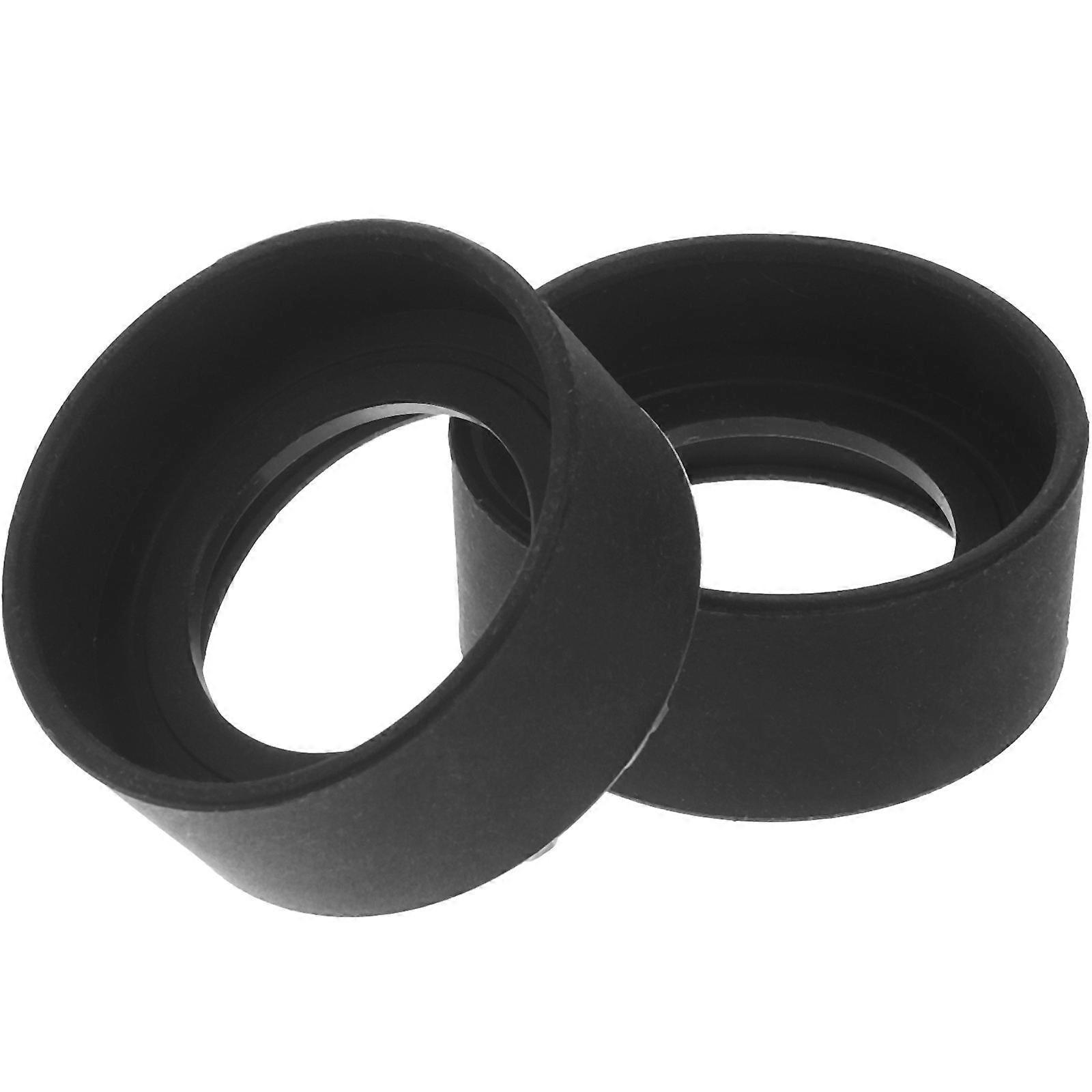2pcs Microscope Rubber Eyepieces Rubber Eye Shields Microscope Eye Guards Covers