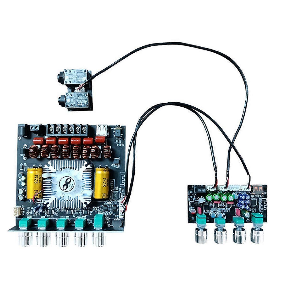 DC8-36V AMP Karaoke Reverb Board Professional Microphone Preamplifier Mixing Module Anti-Whistle wit