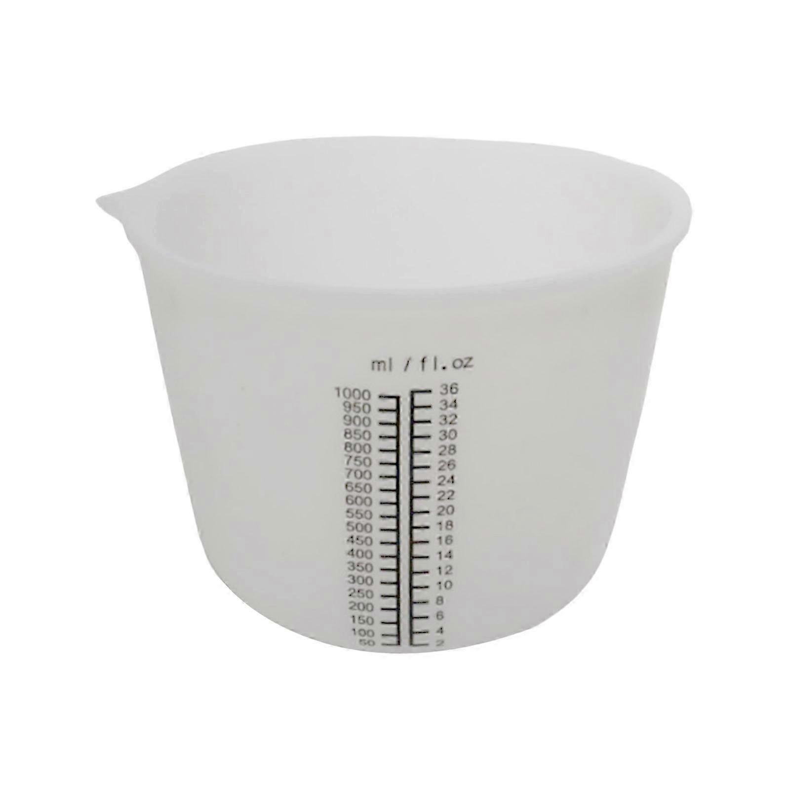 Silicone Measuring Cup with Clear Graduations Mixing Cup Baking Ingredient Measuring Tool for Cooking Enthusiasts
