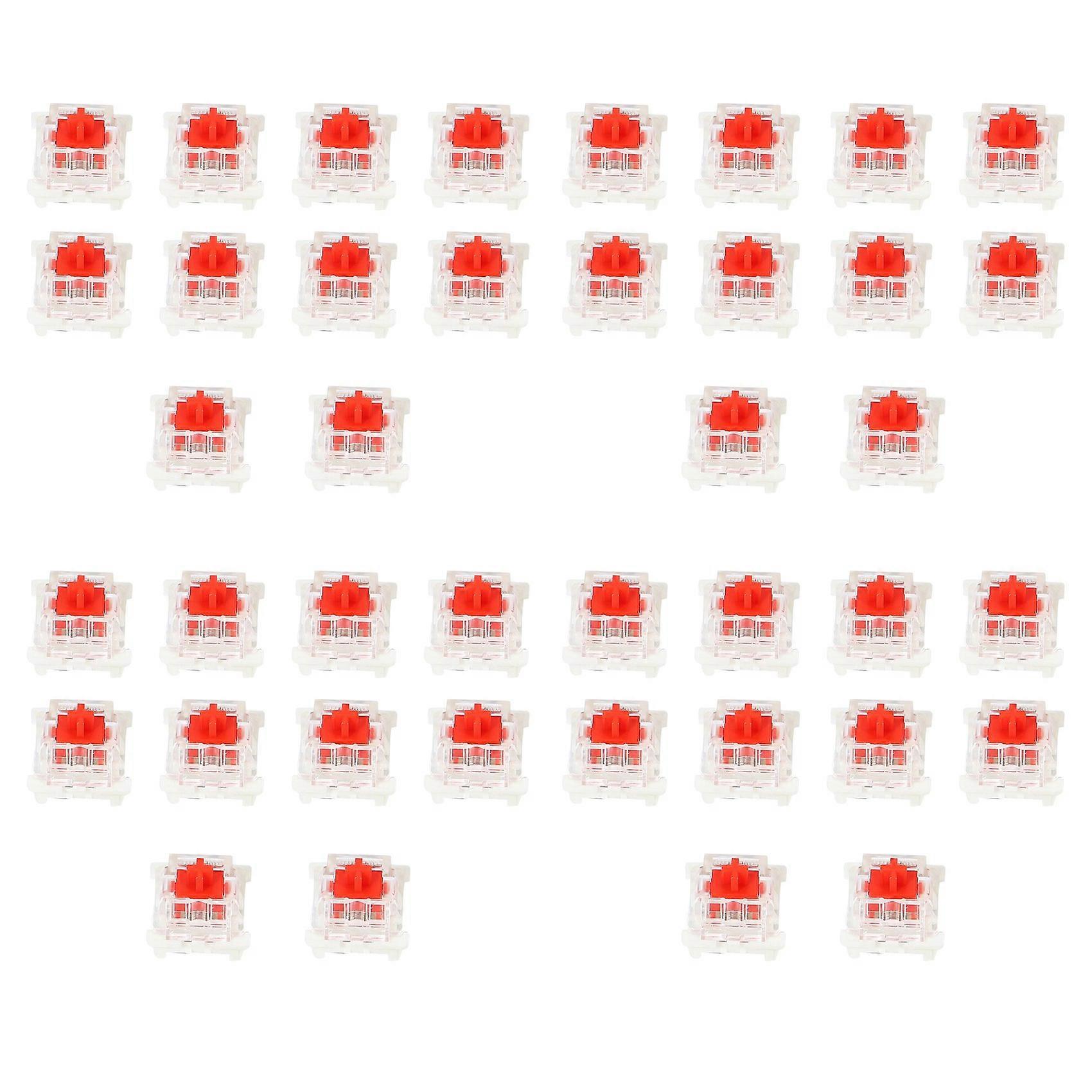 40Pcs Plastic For Cherry Red 3 Pin MX RGB Mechanical Switch Keyboard Replacement