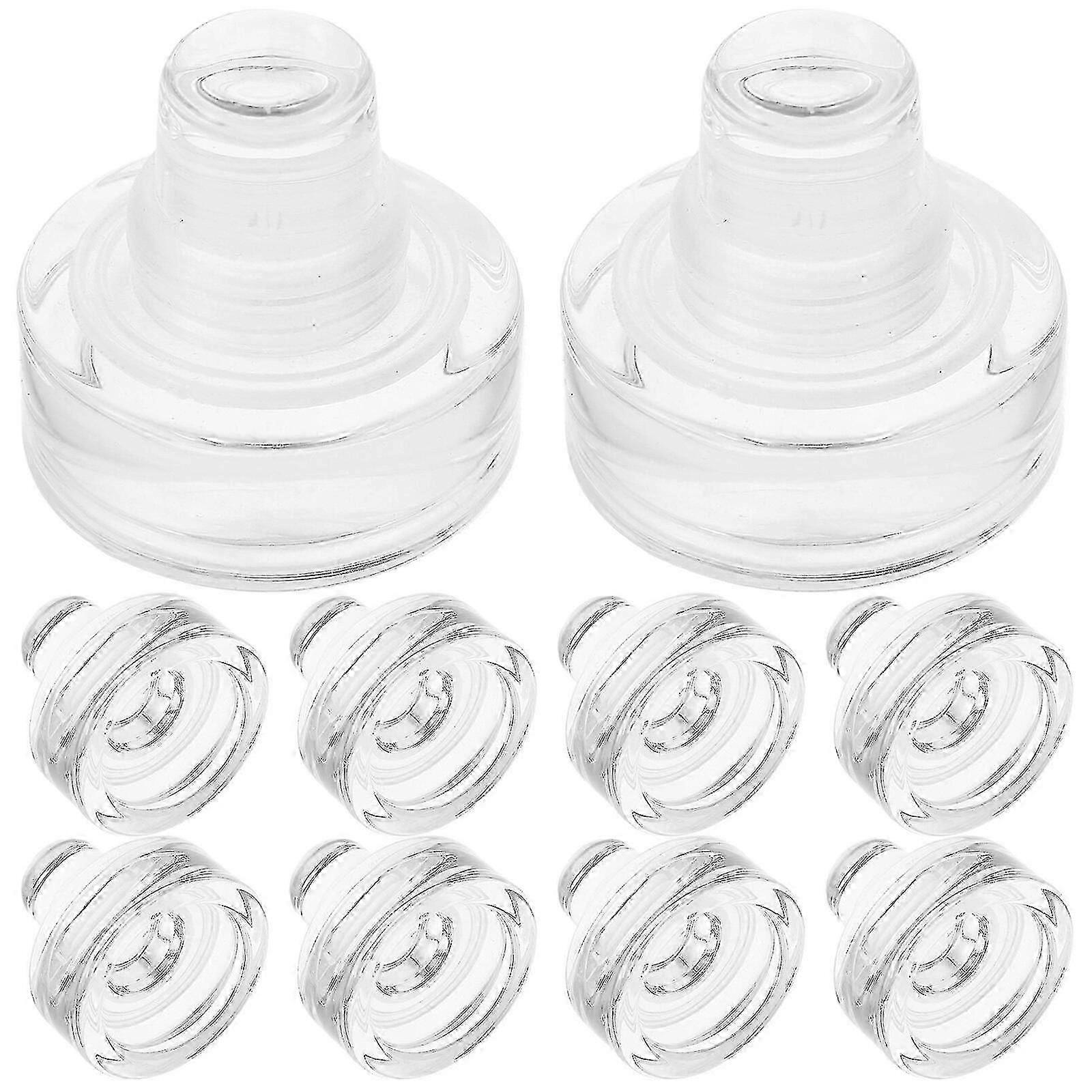 10pcs Reusable T-shaped Glass Wine Bottle Stoppers