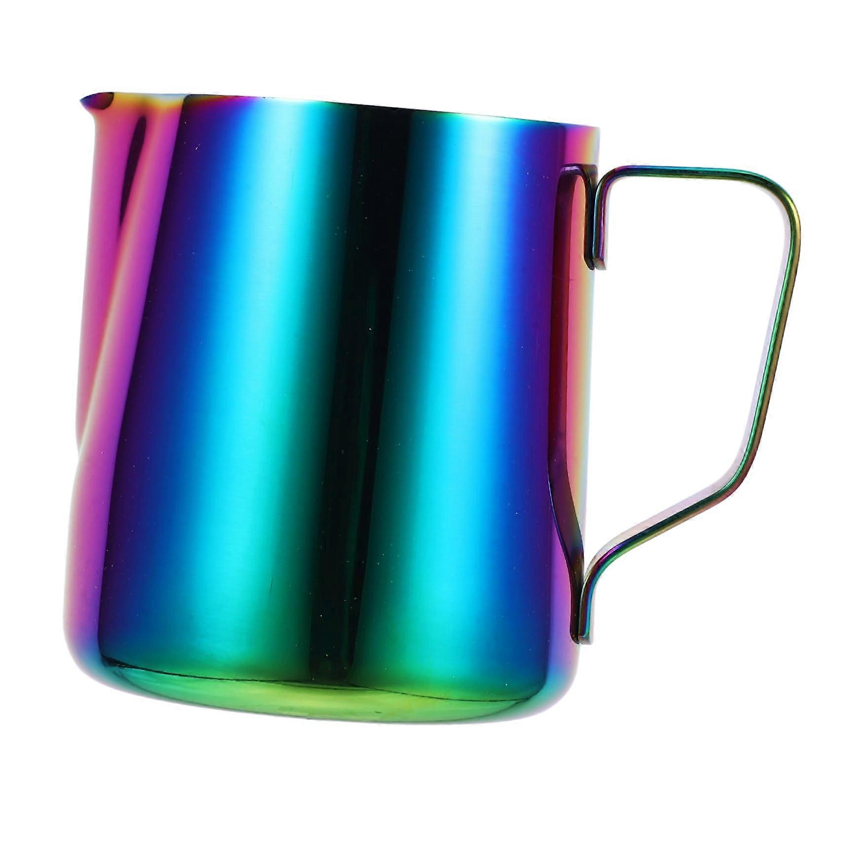 Stainless Steel Milk Frothing Pitcher with Precision Spout and Measurement Marks for Latte Art