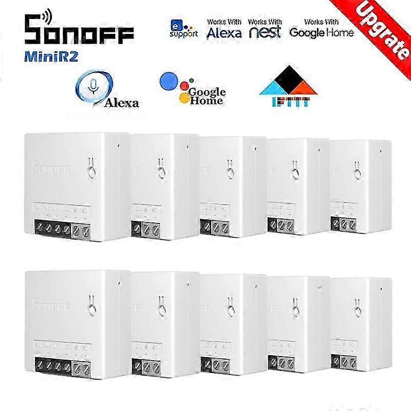 2Pcs SONOFF MINIR2 Wifi Mini Switch Timer Wireless Switches Smart Home