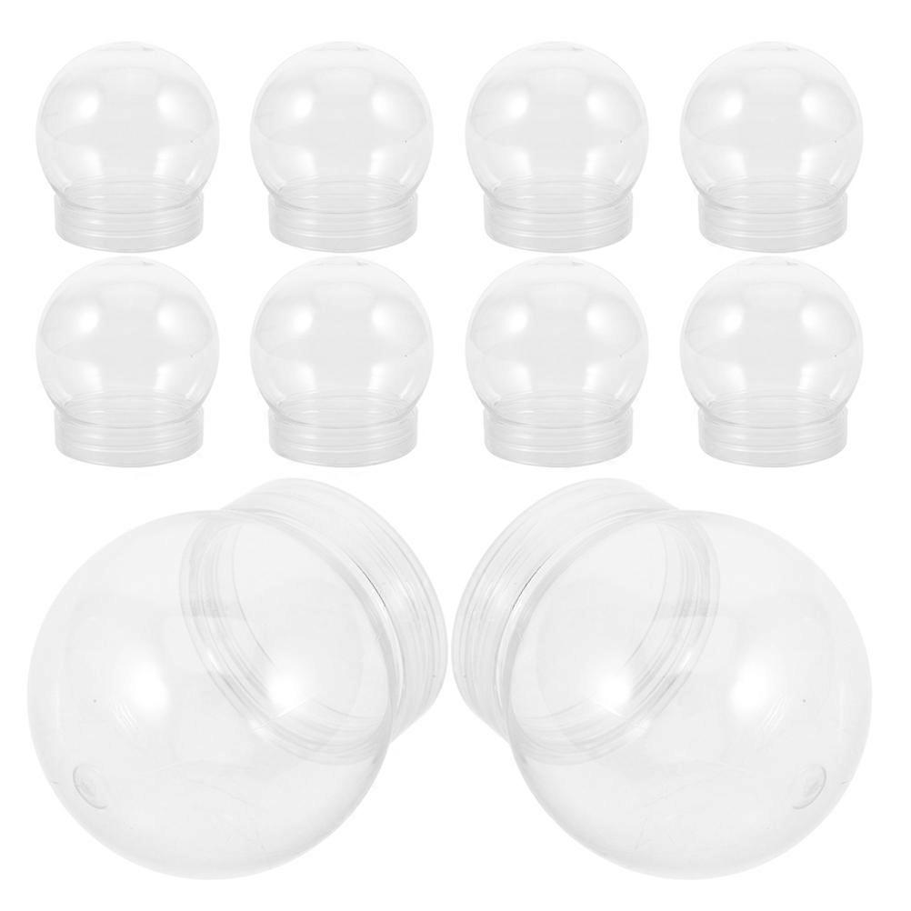 DIY Snow Globe Snow Globe Accessories for Decor 24Pcs Clear Plastic Globes
