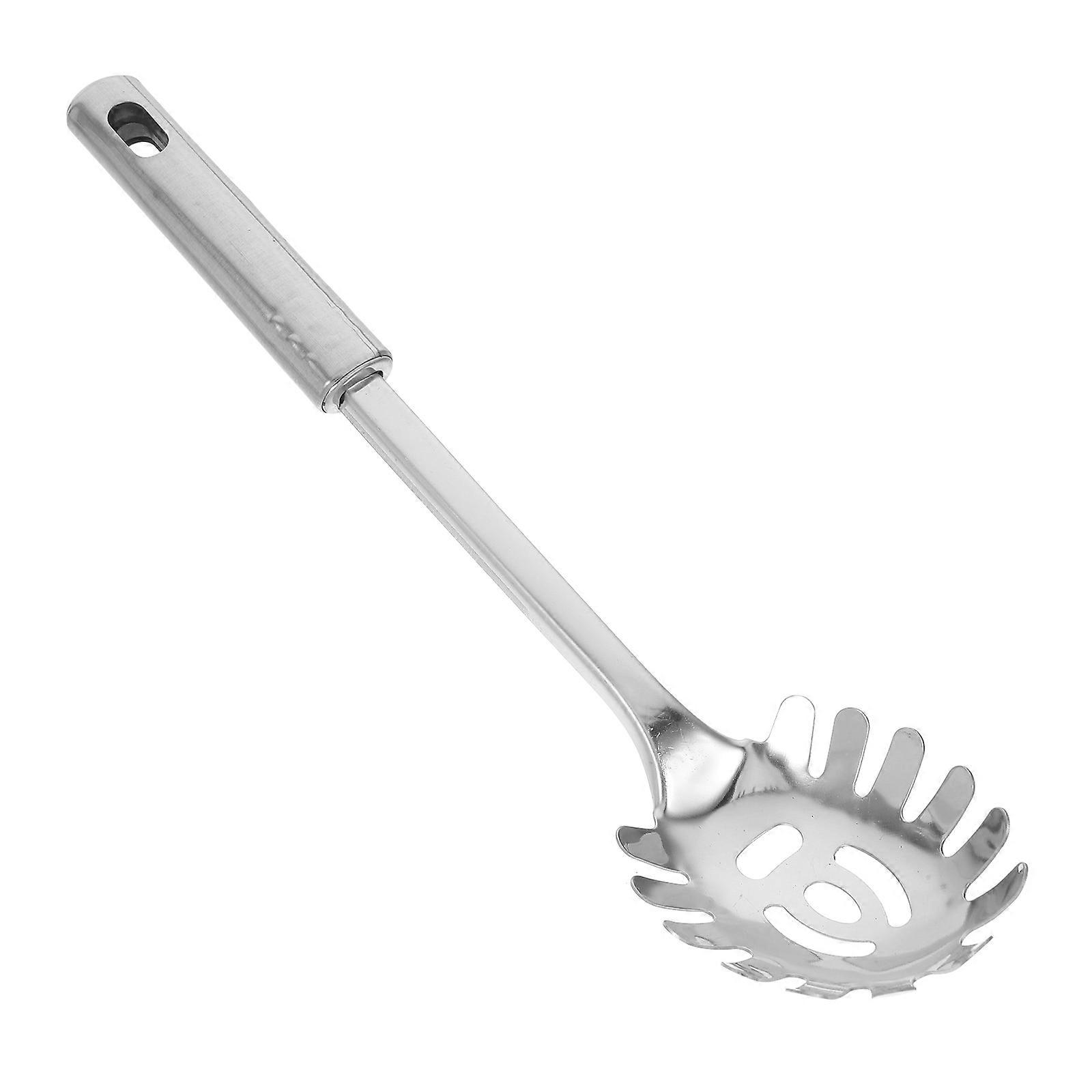 Stainless Steel Pasta Server for Kitchen Use with Silver Finish