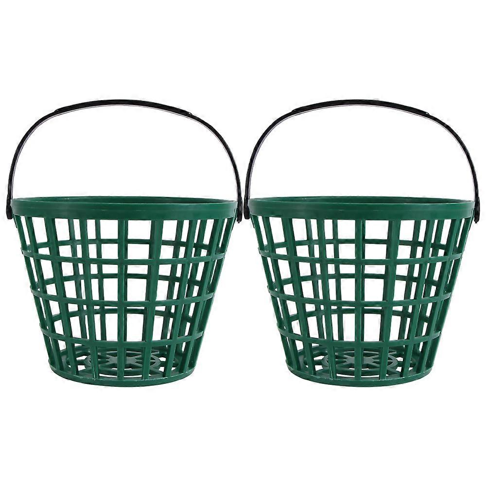 2Pcs Plastic Golf Ball Basket for Efficient Collection and Storage