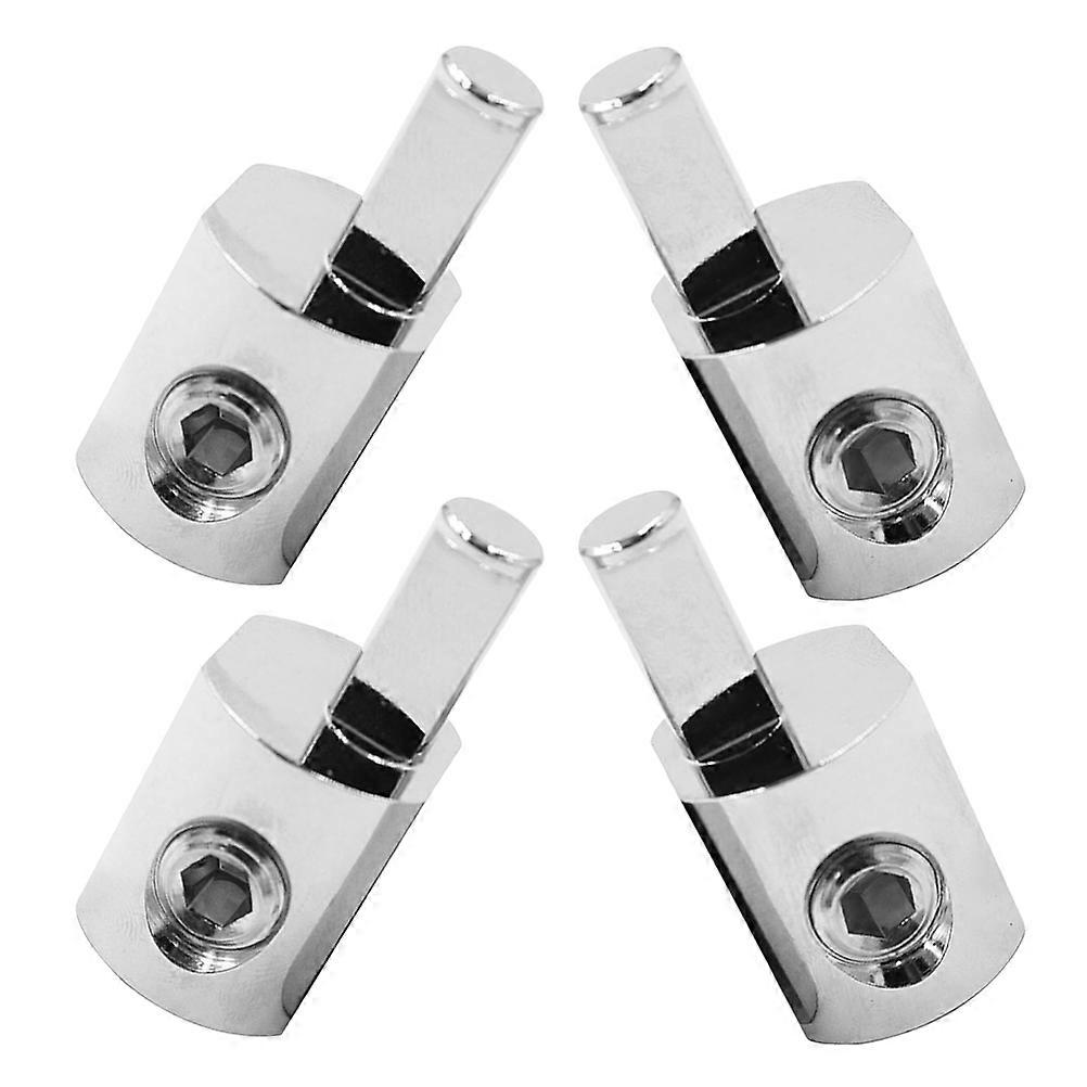 2Pairs Car Audio Wire Reducer Adapter For Car Audio Amplifiers With 1/0 AWG To 4 AWG Compatibility Enhancing Sound Quality In Silver Color