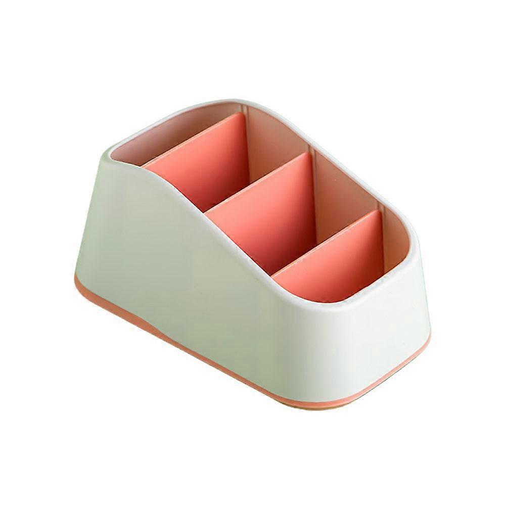 Desktop Organizer Box with Multiple Compartments, Storage Tray for Keys, Makeup, Remote Controls, Desk Organizer for Home Office