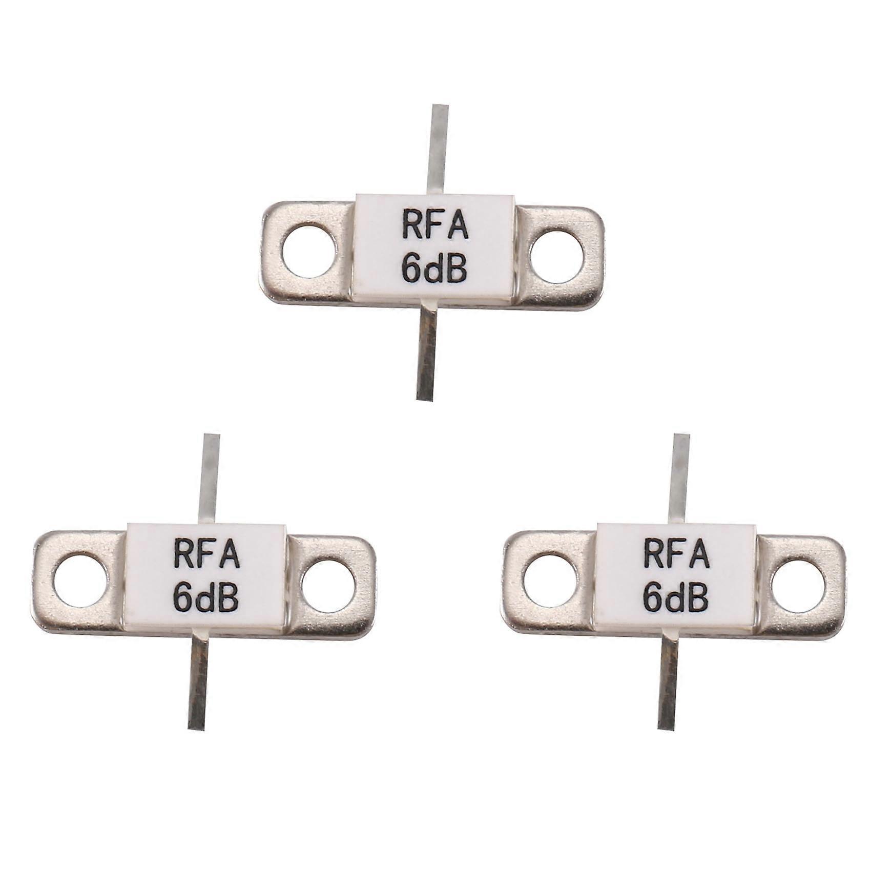 3X 6DB ATTENUATORS FLANGED 100 Watt 6 DB 100W-6DB RFP 100W-6DB 100Watt DC-3.0 Ghz RFP 100W-6DB RFR 6-100