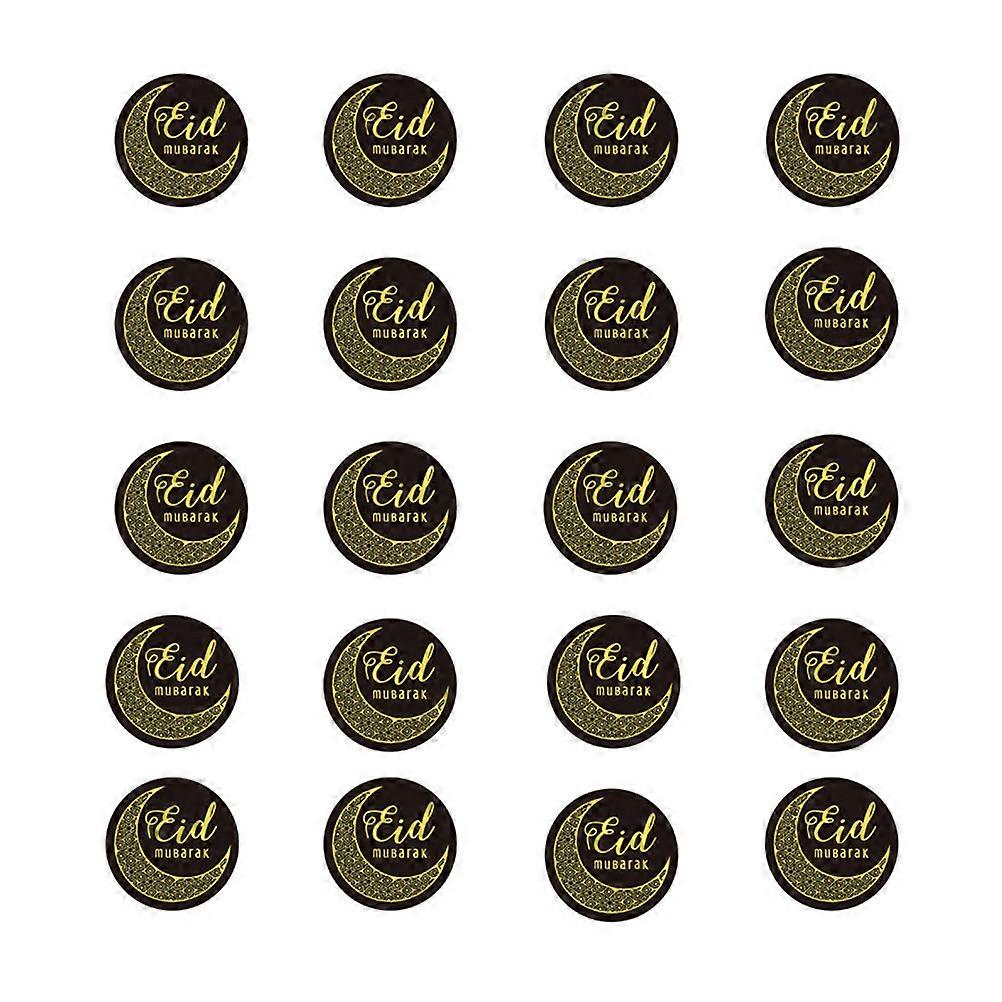 Eid Themed Self-Adhesive Candy Sticker for Decoration Black 3Sets
