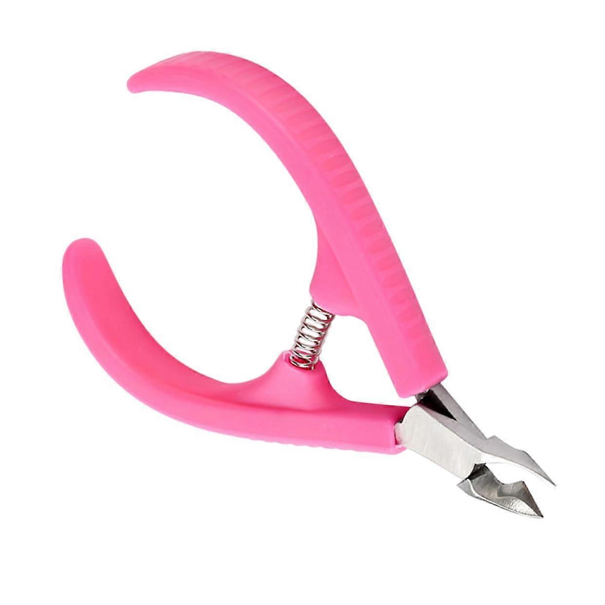 2pcs Professional Cuticle Nipper with Plastic Handle, Precise Manicure Tool for Nail Care