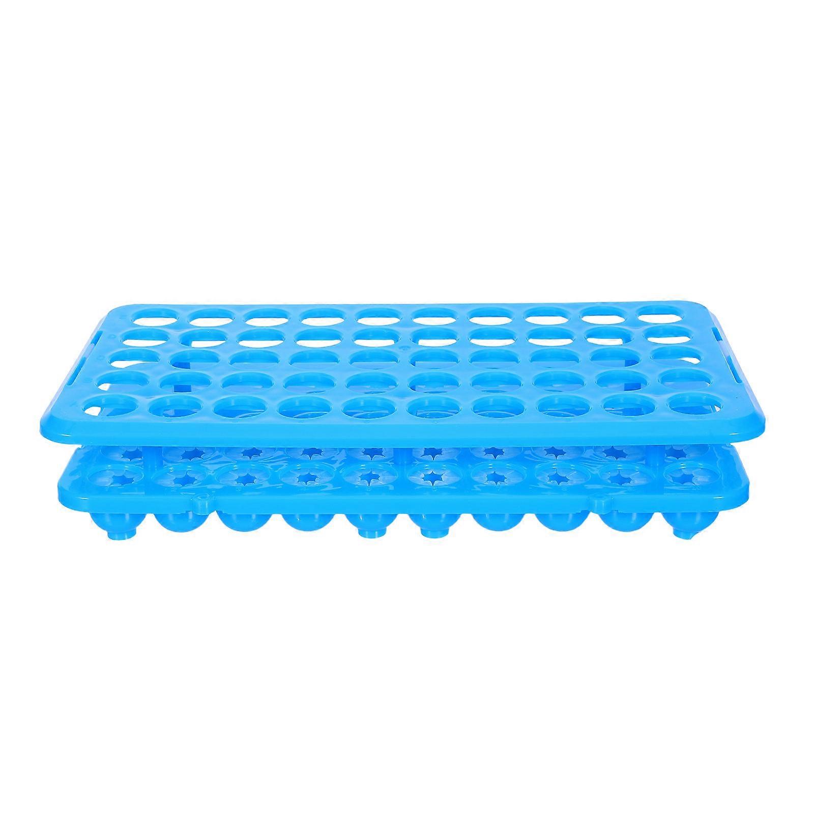 Sample Storage Plastic Test Tube Rack for Laboratory Use with 50 Holes