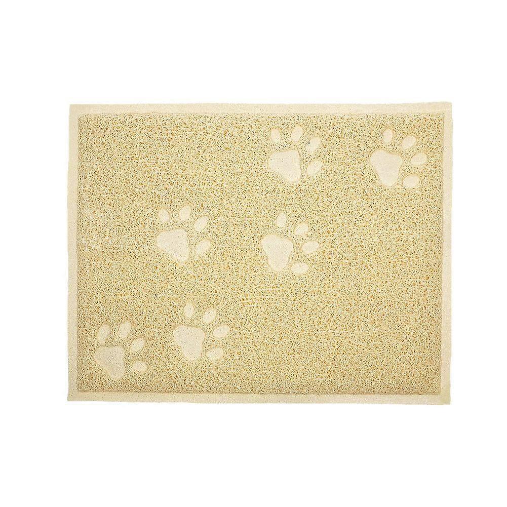 Rectangle Pet Feeding Mat Paw Shape Dog / Puppy/Cat/Kitten Food л◆ Place T4X4