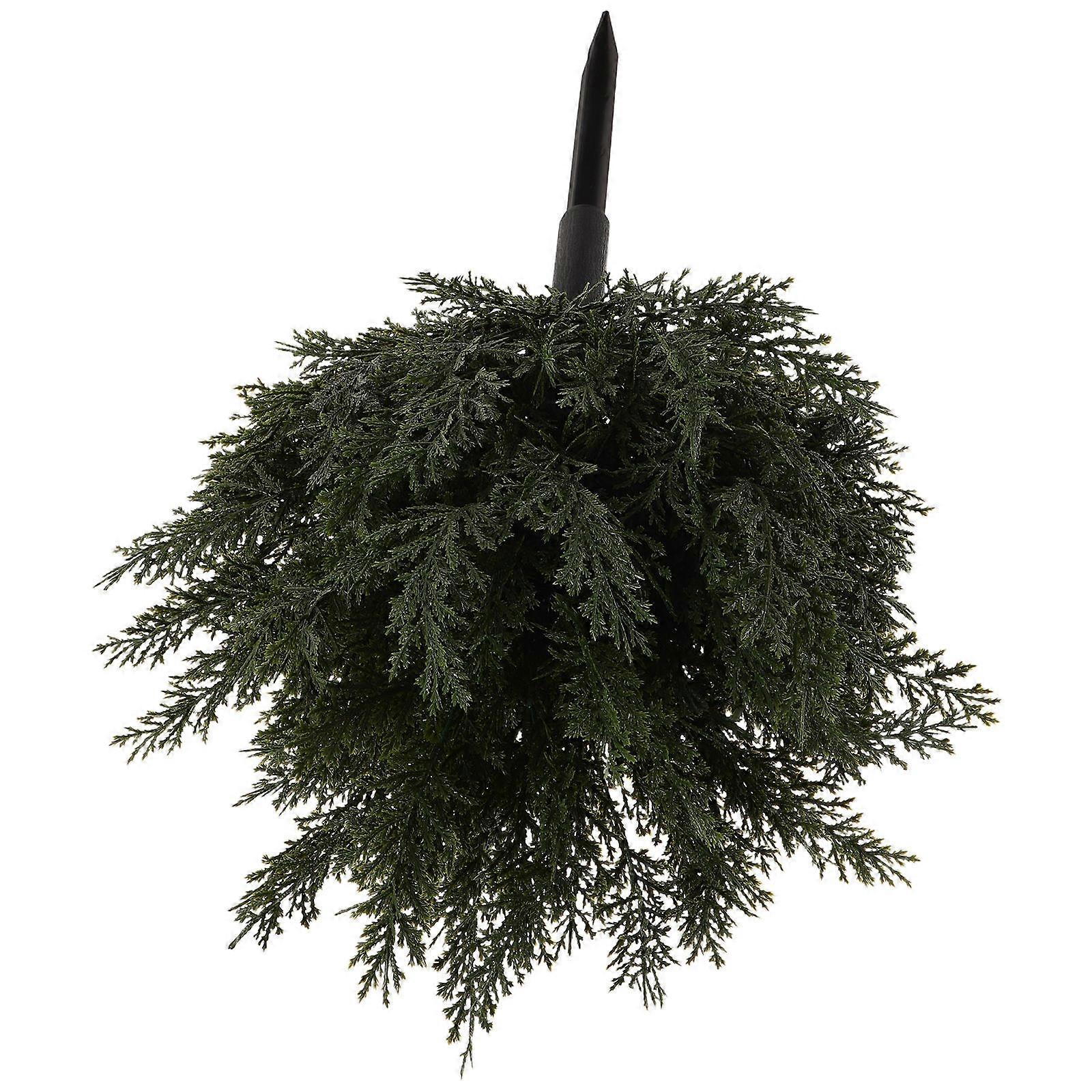 Christmas Cedar Stake Artificial Cedar Topiary Ball for Decoration