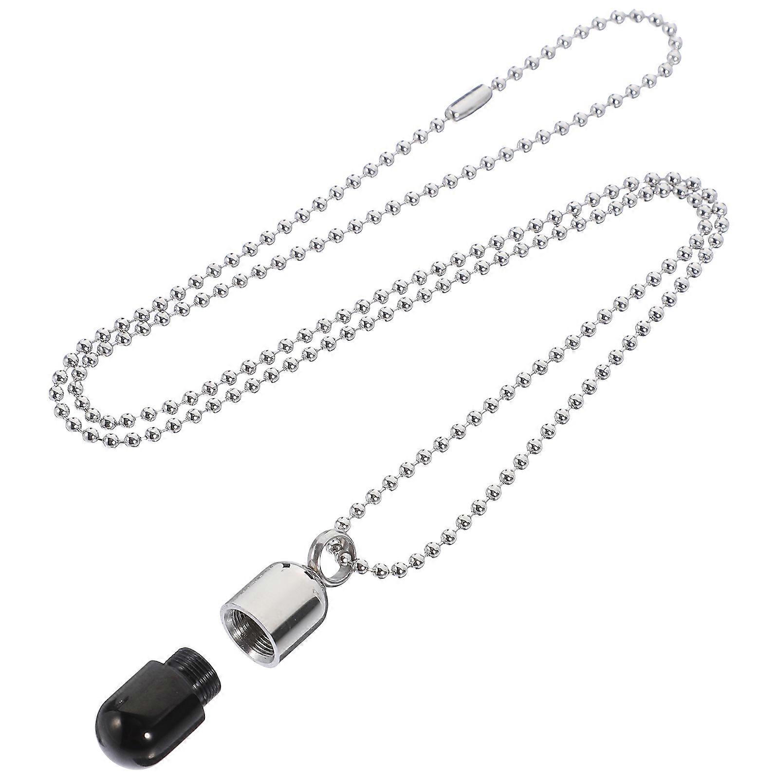 Capsules Pendant Necklace with Openable Pendant for Decoration