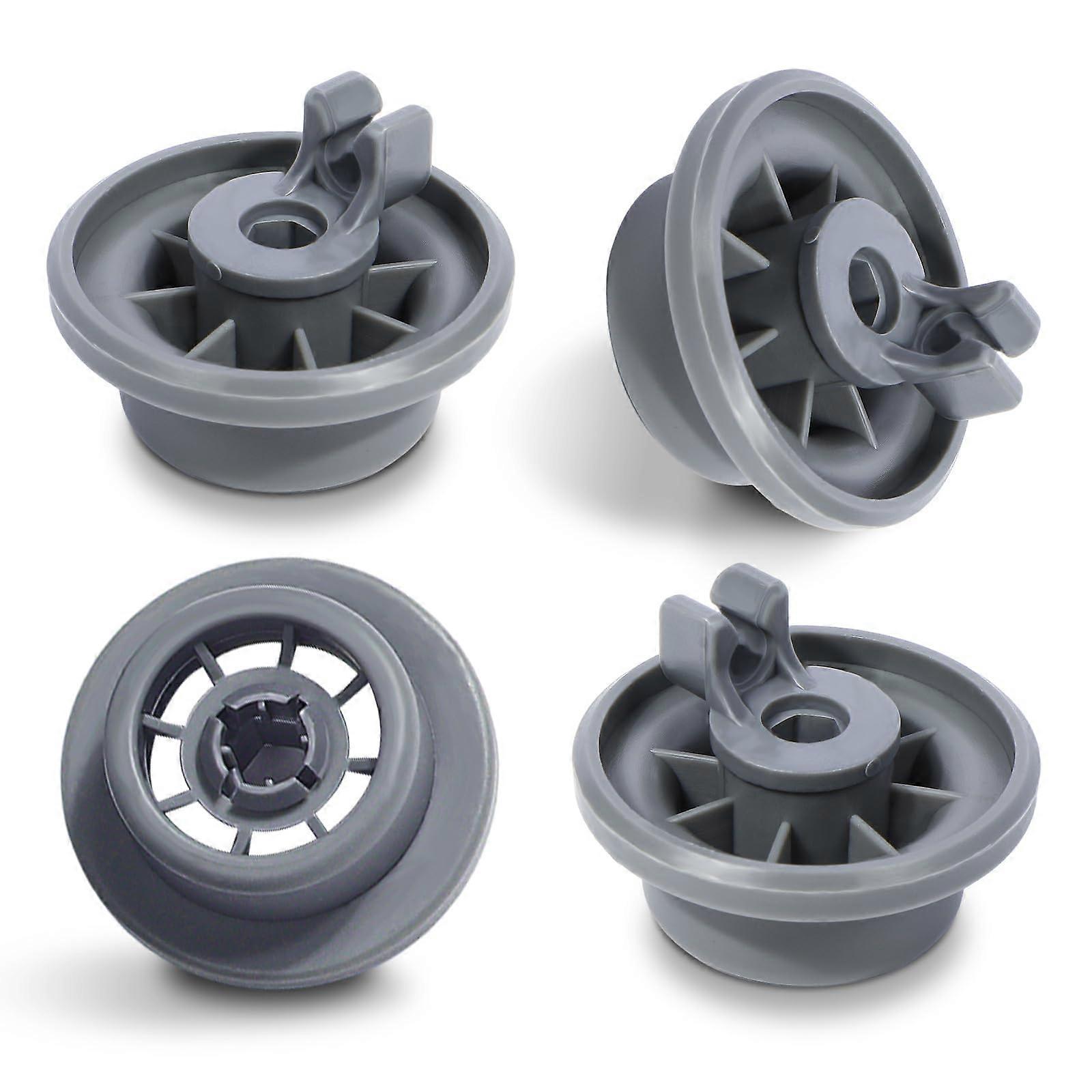 Lower Rack Wheels 165314 Replacement for Bosch Dishwasher and Kenmore, Smooth Glide, 4 Pack