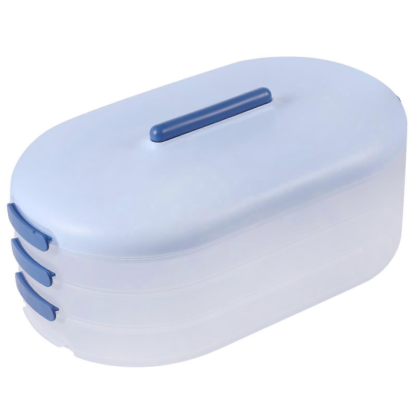 Food Storage Containers Stackable MultiLayer Box with Lid for Refrigerator and Freezer Organizer