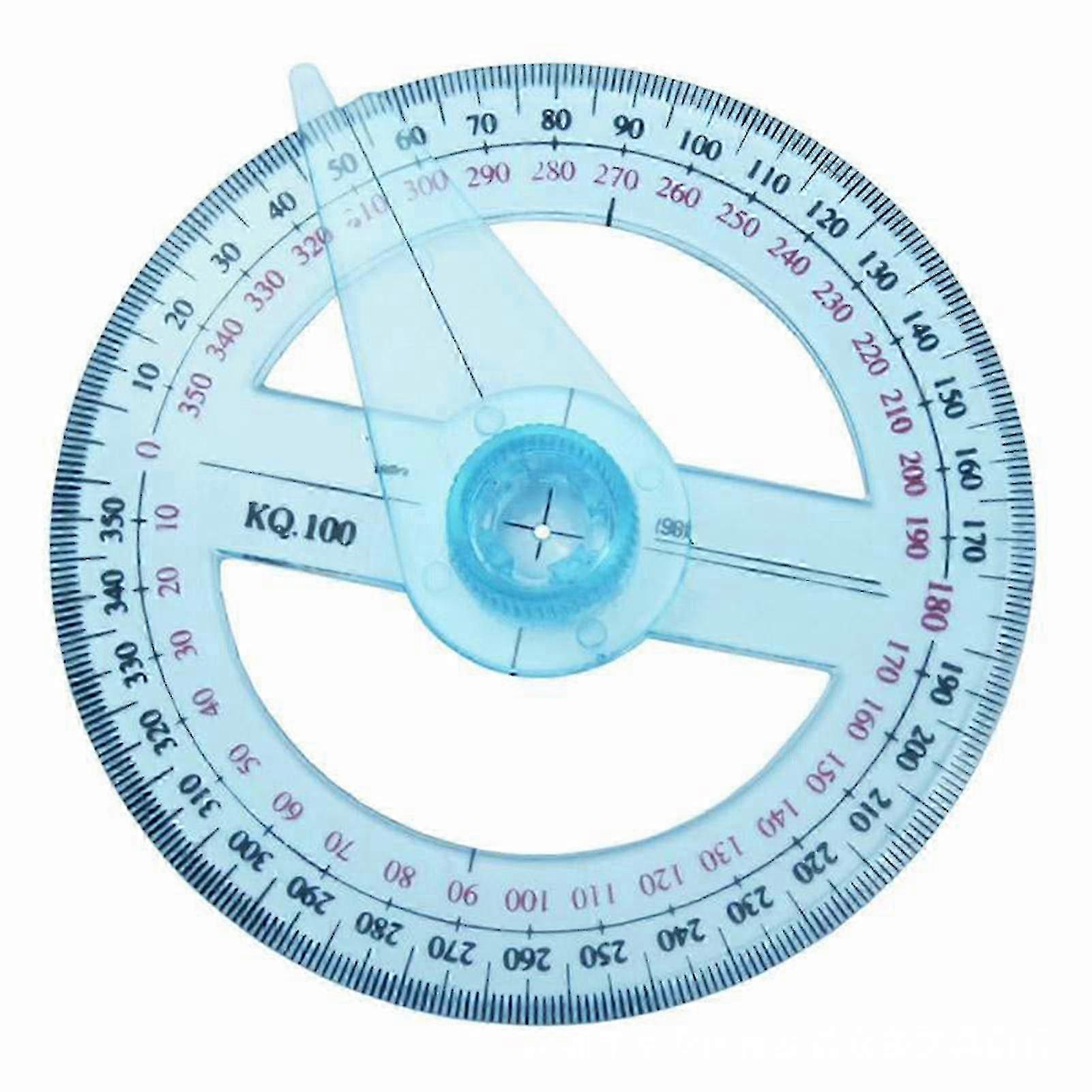 25-26 360 Degrees Protractor With Swing Arm Full Circle Pointer Angle Ruler Math Geometry Drafting Tools For Students Design Em88