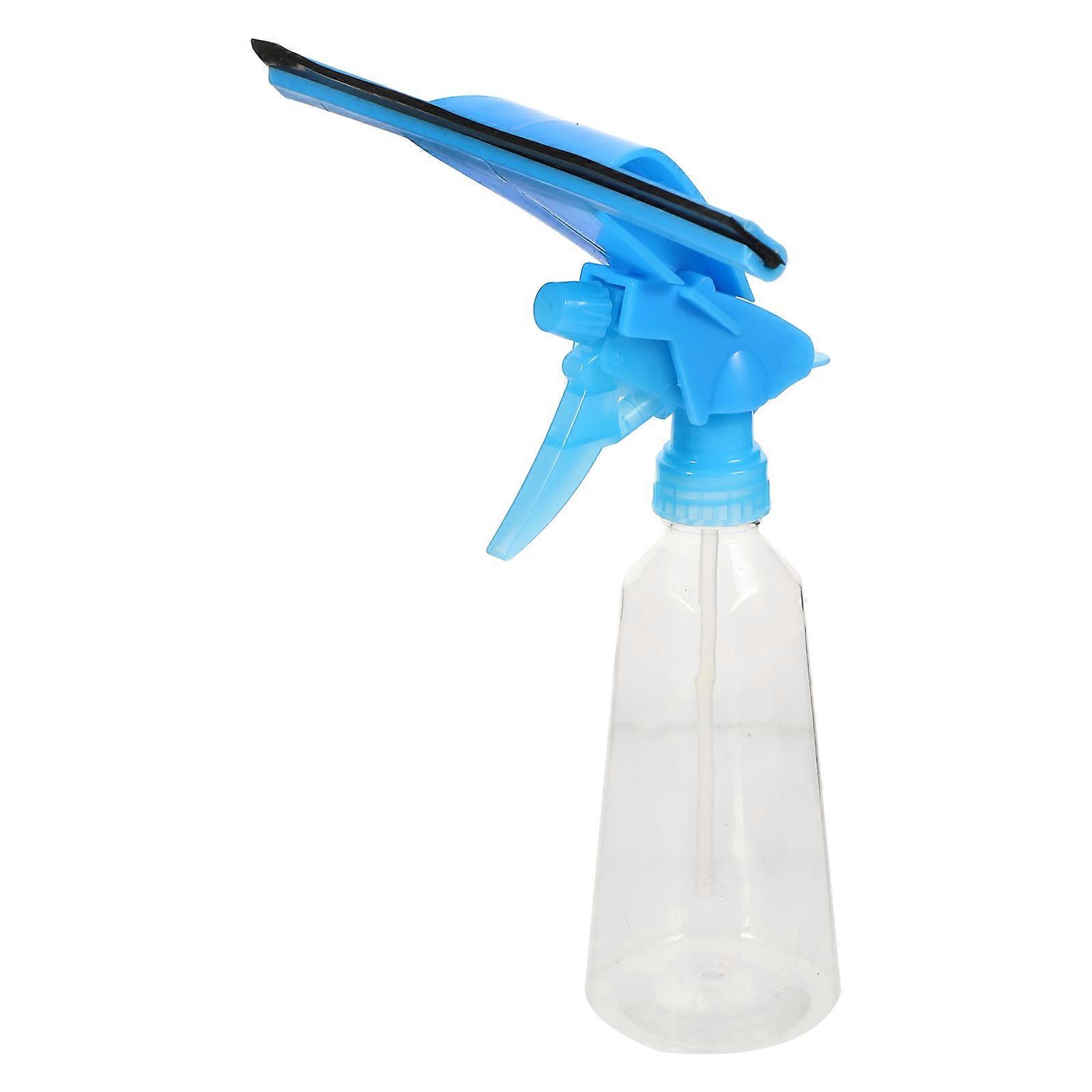Window Squeegee for Cleaning Use with Blue Spray Bottle