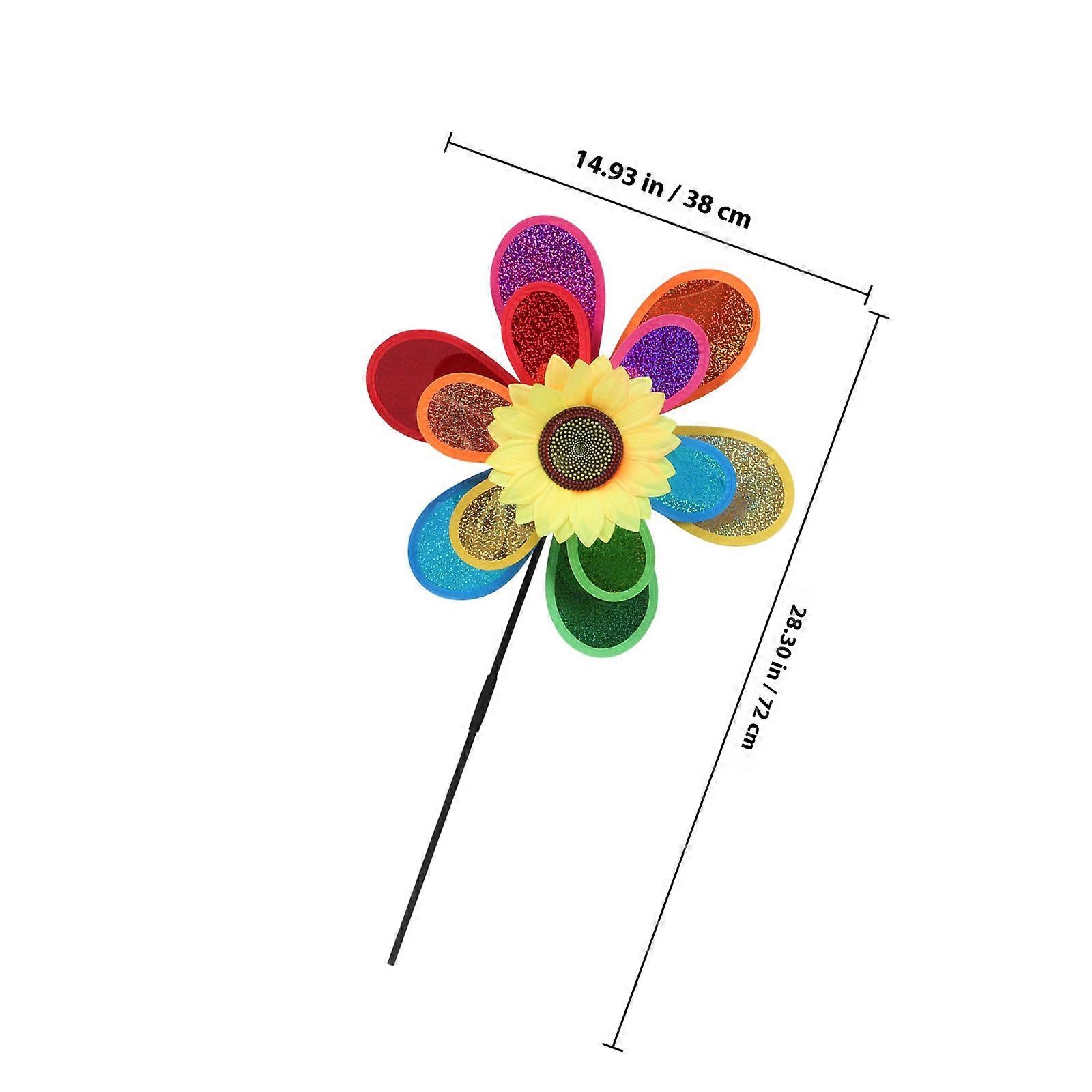 Garden Decorative Windmill Colorful Windmill Ornament for Decor 3Pcs Set