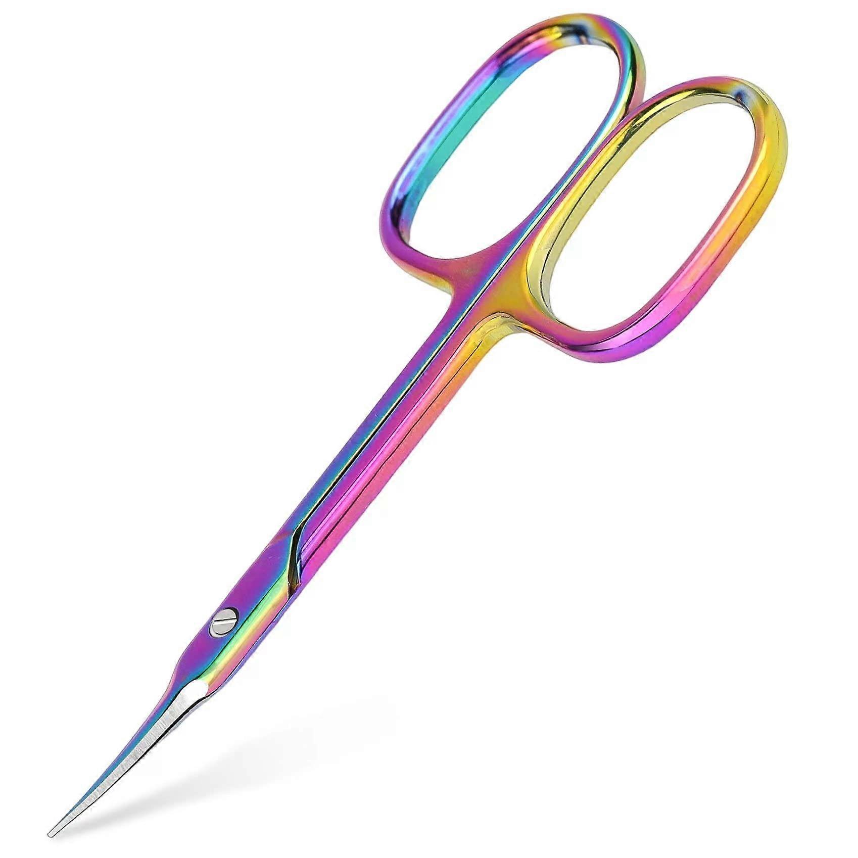 Cuticle Scissors Extra Fine for Manicure Pedicure with Precision Pointed Tip Curved Blade