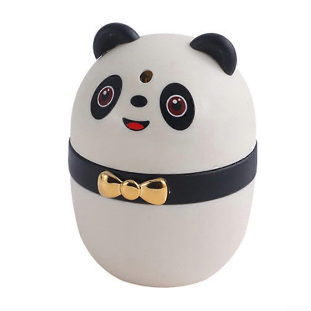 Cute Panda Toothpick Holder with DustProof Cover for Home, Cafe and Travel Use