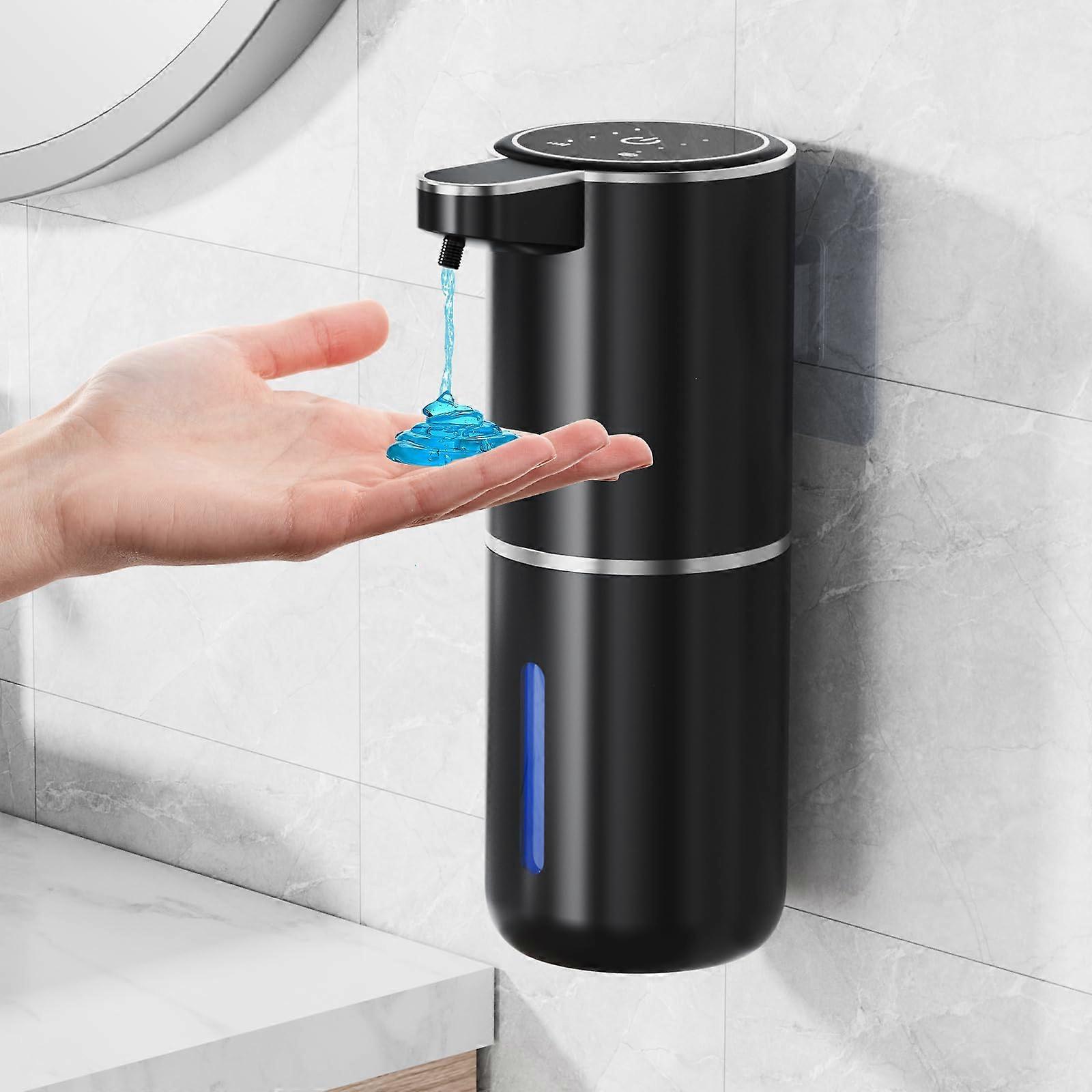 Automatic Soap Dispenser with Touchless Smart Sensor, 380ml Rechargeable, Adjustable Volume for Kitchen and Bathroom