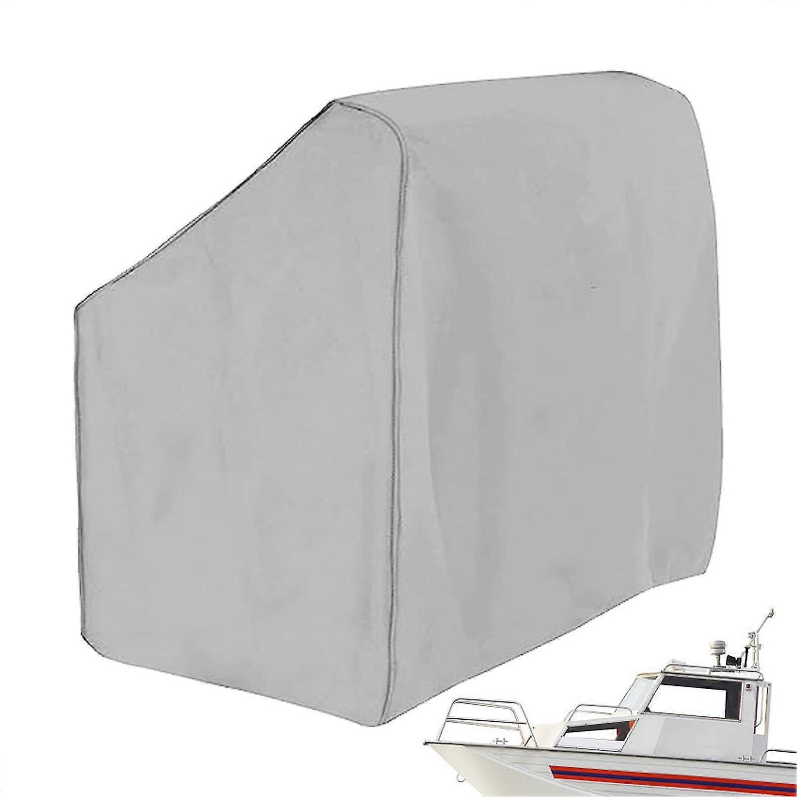 Waterproof Boat Console Cover 600D Polyester UV Resistant Fabric with Zipper and Drawstring Fit