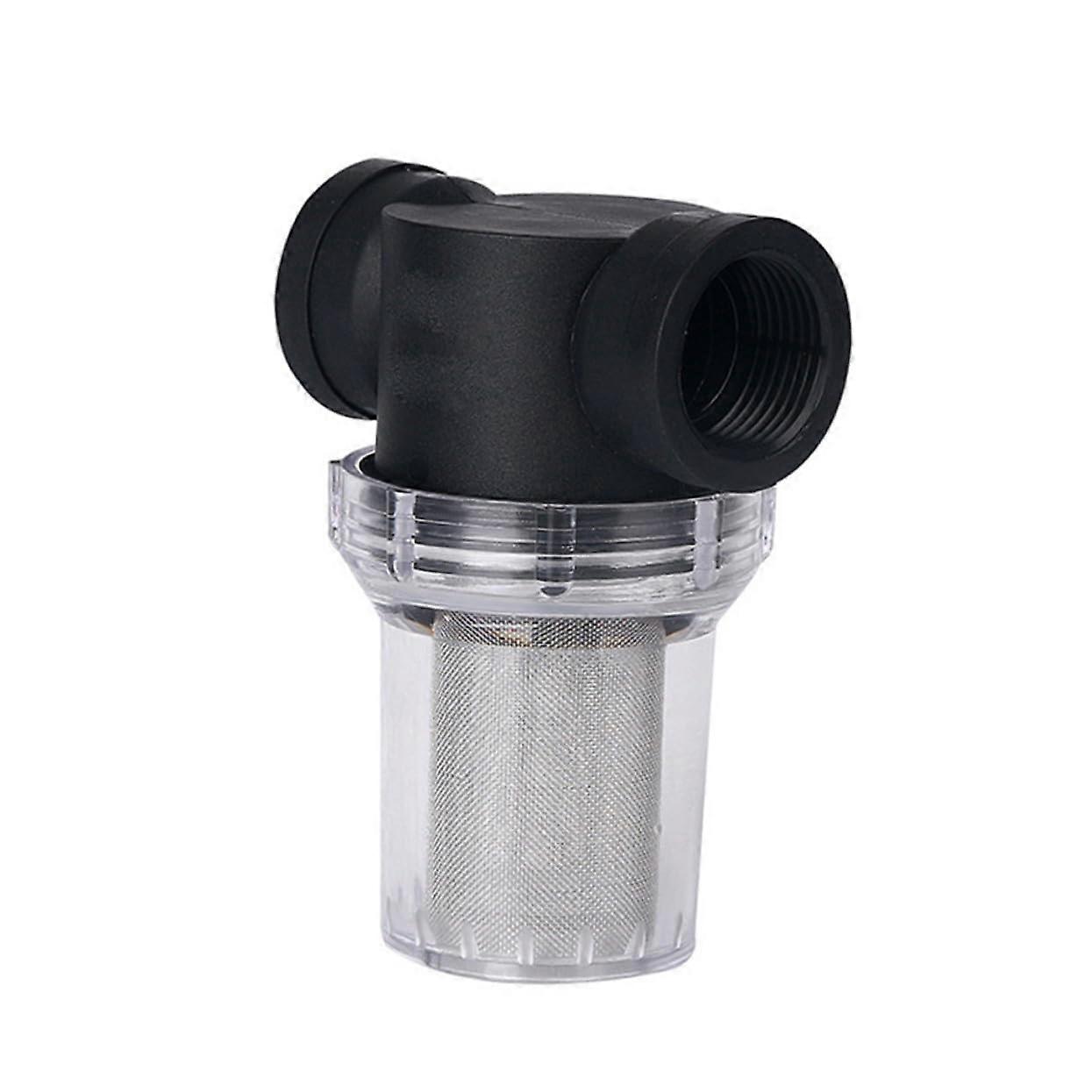 Faucet Water Filter with PreFilter PVC Tap Purifier Removes Rust Sand Algae Leakproof Detachable