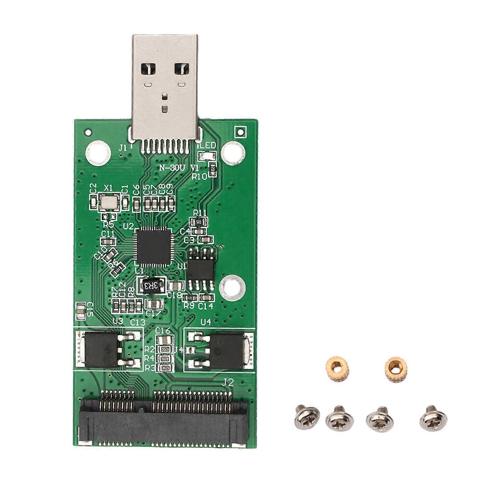 Exclusive mSATA Protocol Solid Drive to USB Adapter Compatibles 5cm Length Drive Featuring Safety Protections Multicolor