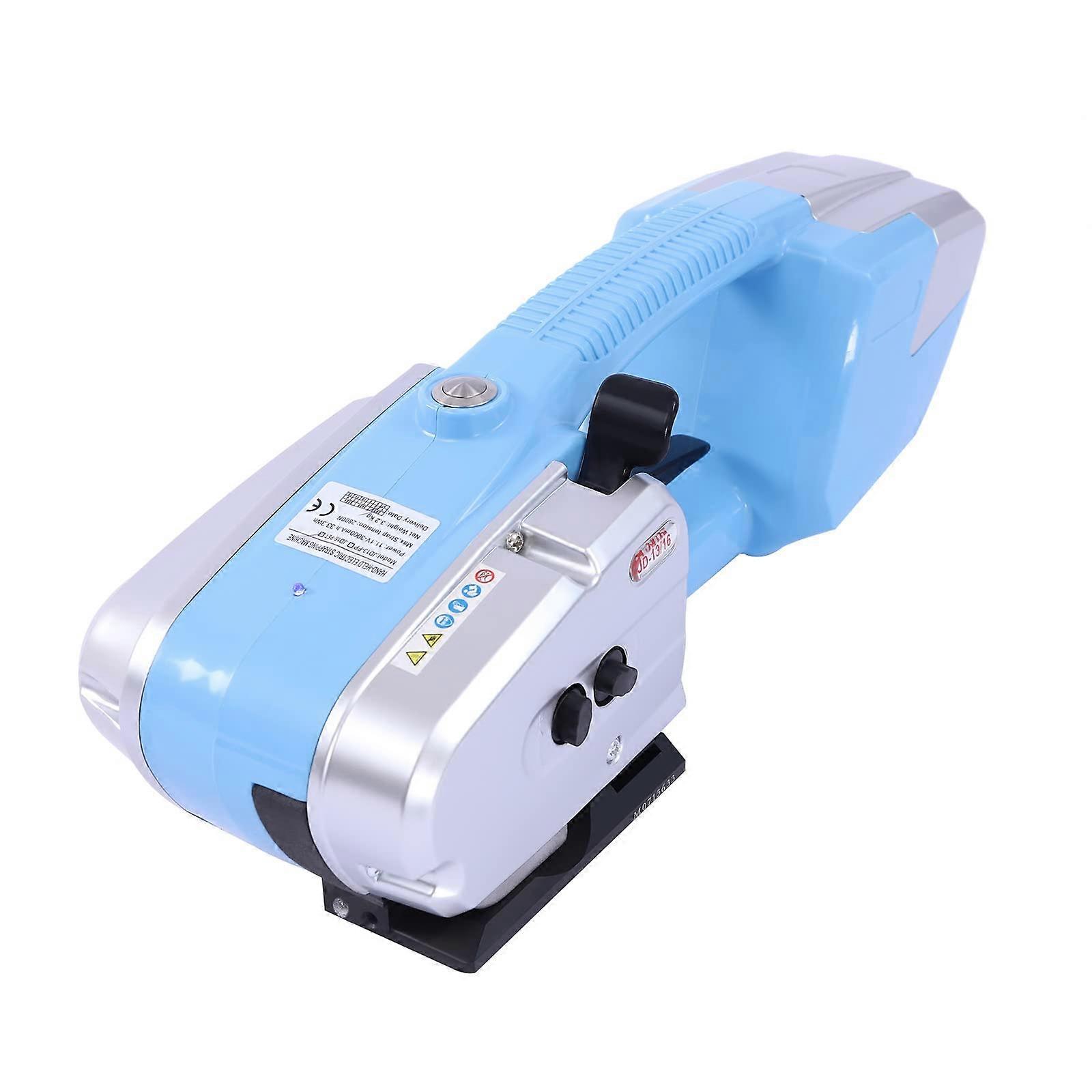 Electric Strapping Machine 3in1 with Adjustable Tension, Battery Powered for PP PET Bands
