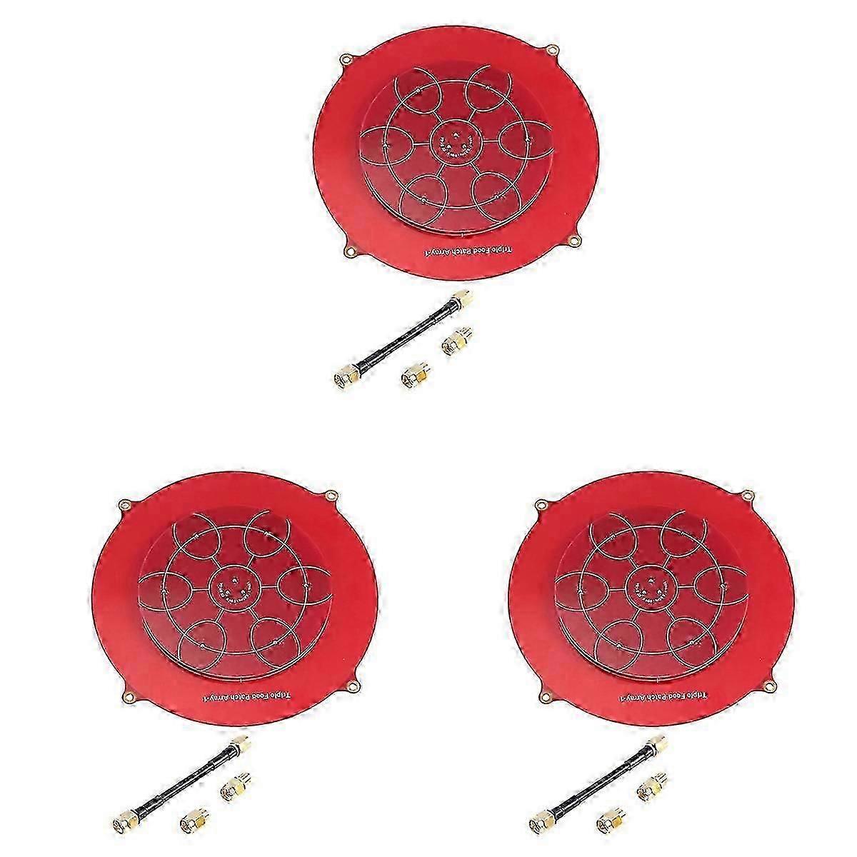 150mm Triple-Feed Patch 5.8GHz 14dBi Tower Array FPV Antenna
