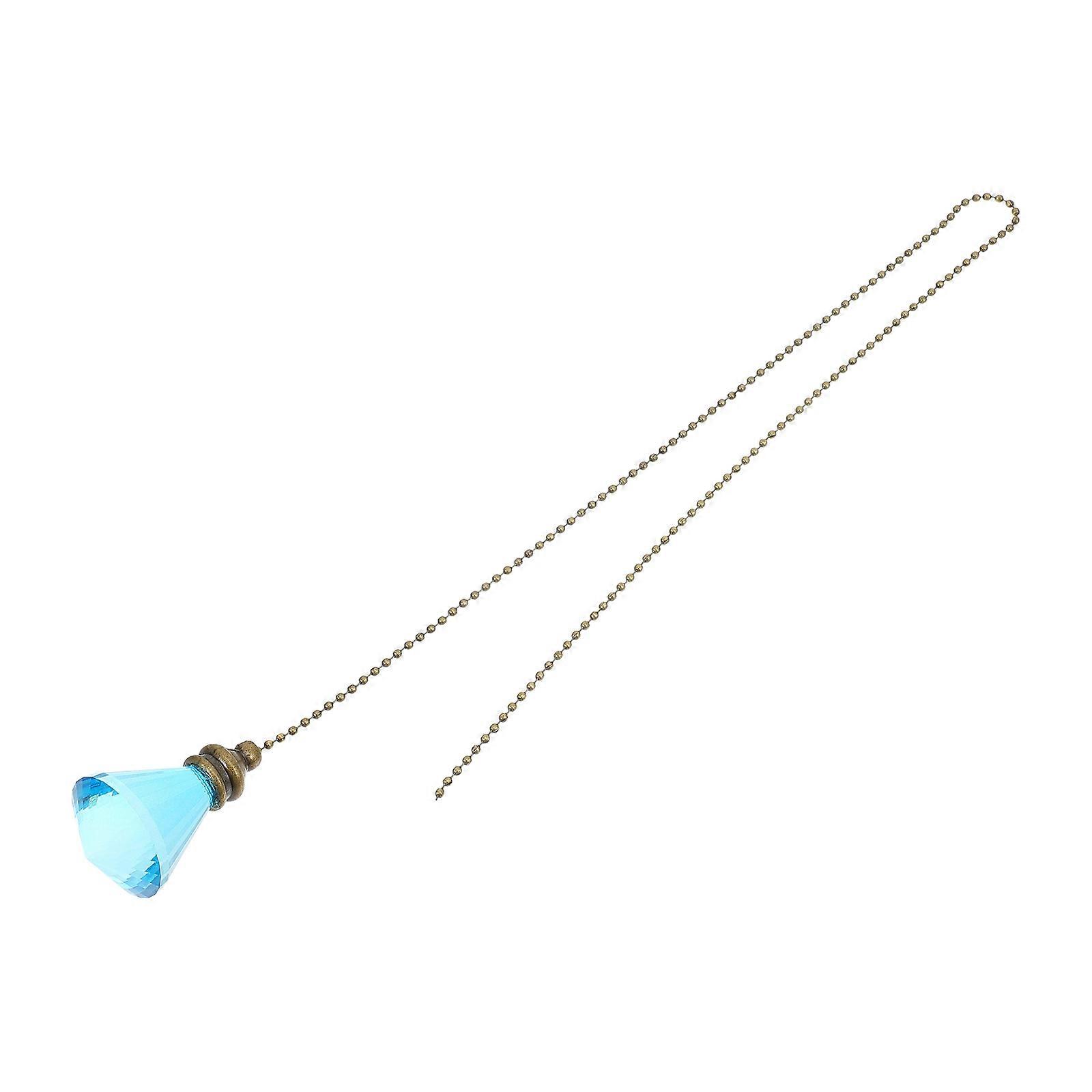 Glass Fan Pull Chain Extender Charm for Ceiling Light Replacement 2Pcs