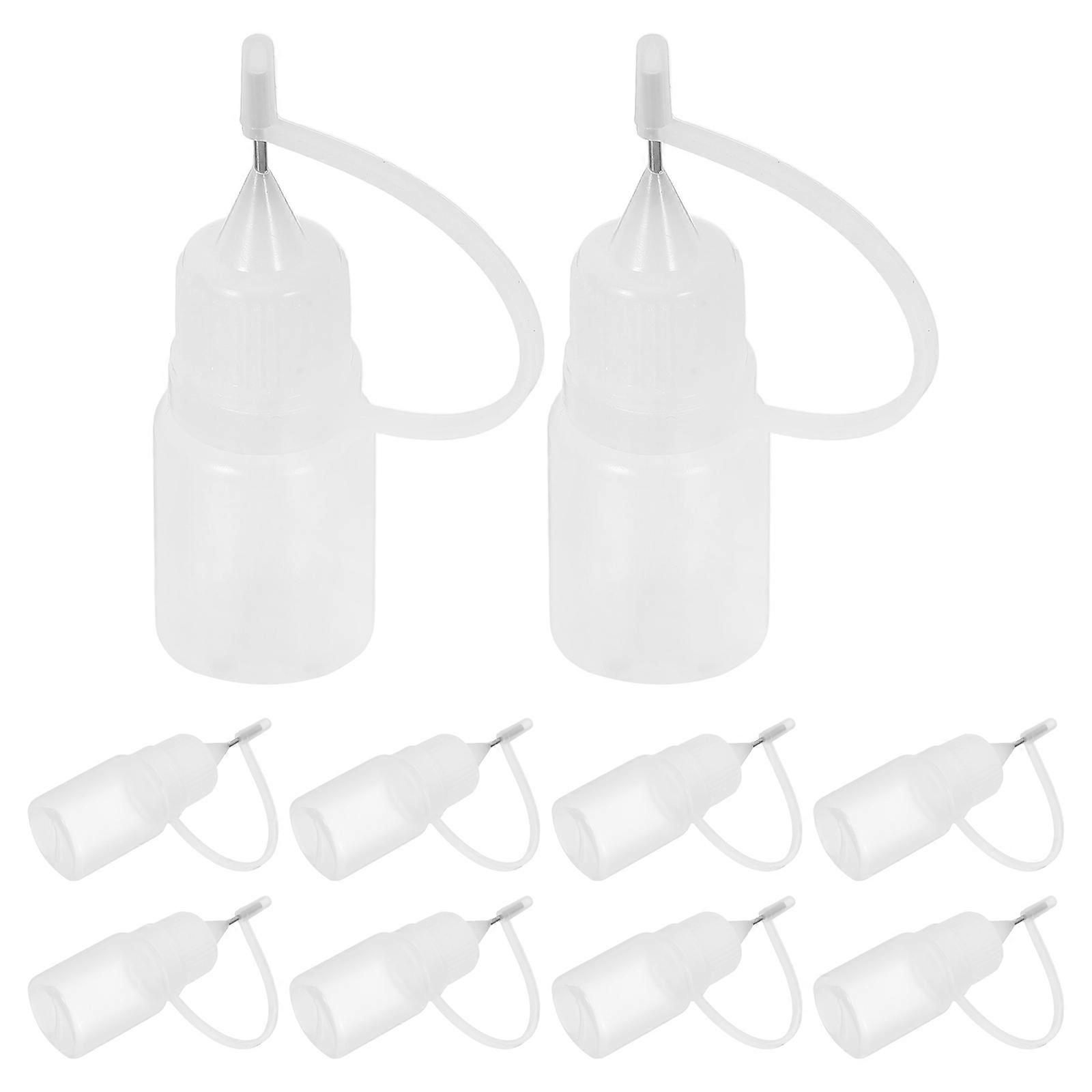 Glue Applicator Bottles for Needle Tip Dispensing 10Pcs Set
