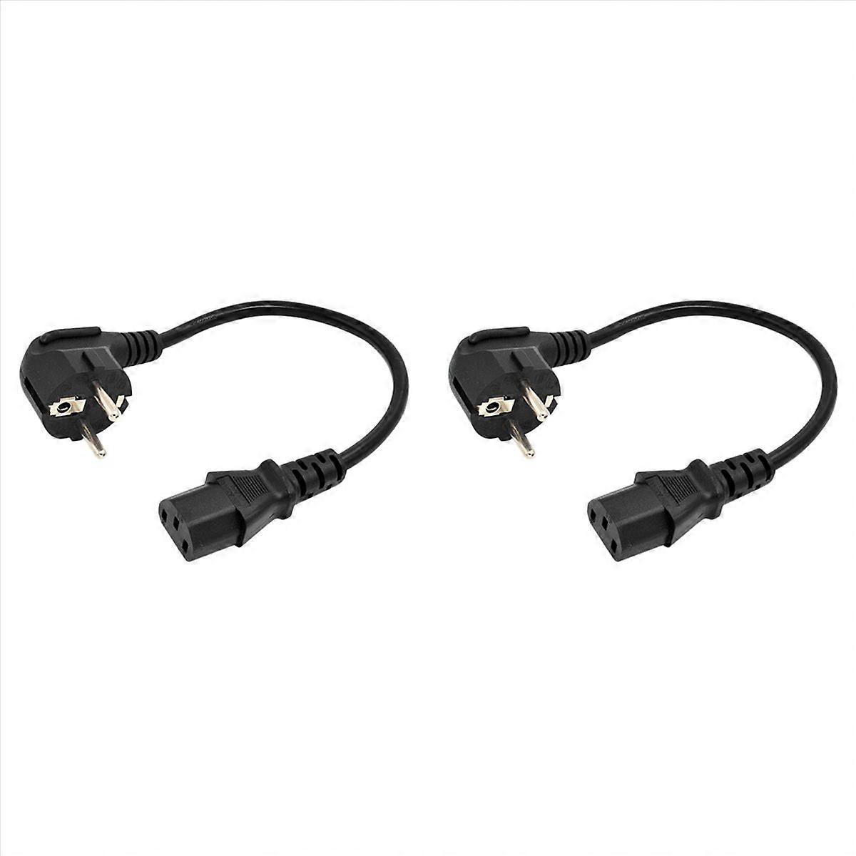 EU Power Cable C13 for PC Computer Monitor Printer TV(0.,EU Plug)