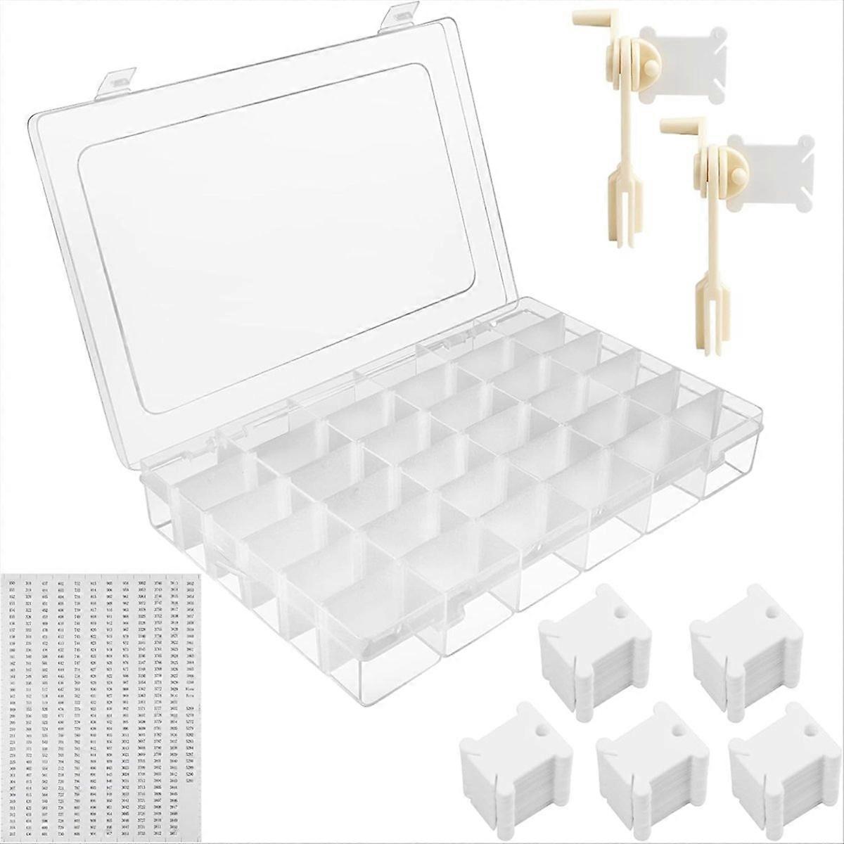 Embroidery Floss Organizer,1 Removable 36Compartments