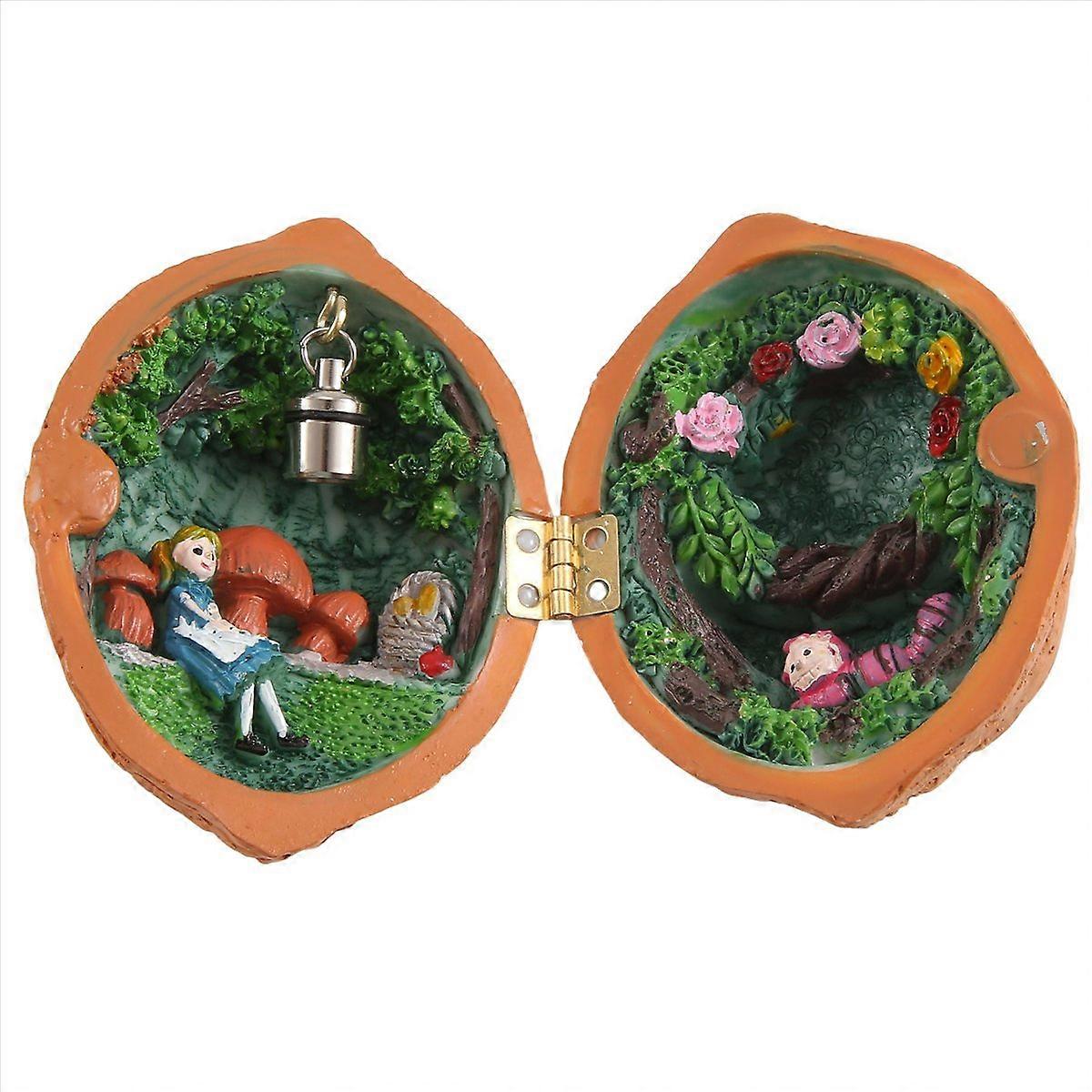 Walnut Shell Dollhouse, ,Handmade Walnut Shell Doll House,E