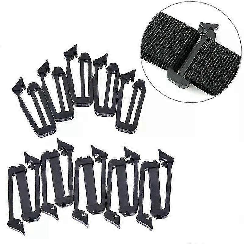 5x Molle Webbing Buckle Strap Belt End Clip Adjust Keeper Backpack Accessories