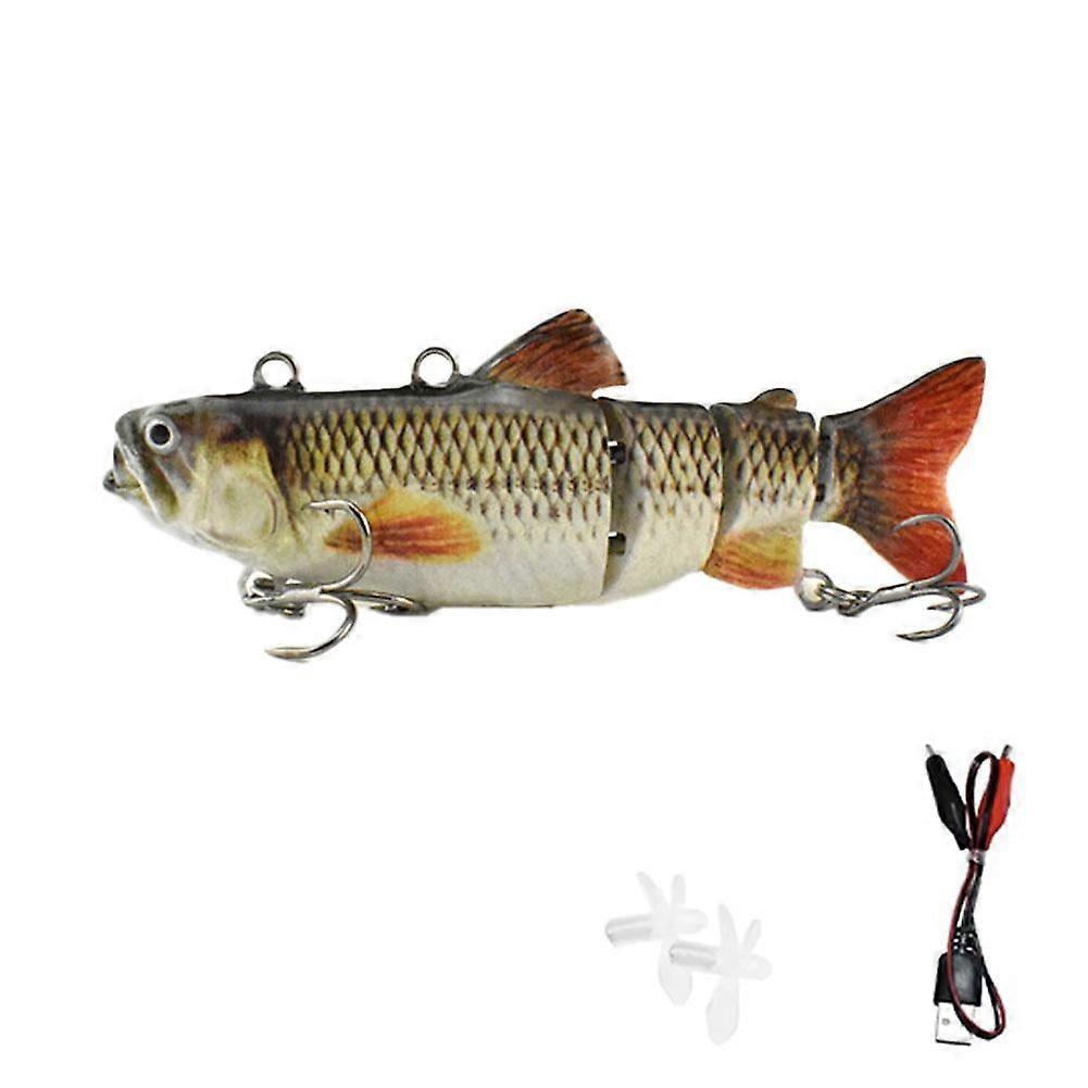 Automatic Swimming Bait LED Lights, Multi Section Fish, USB Rechargeable