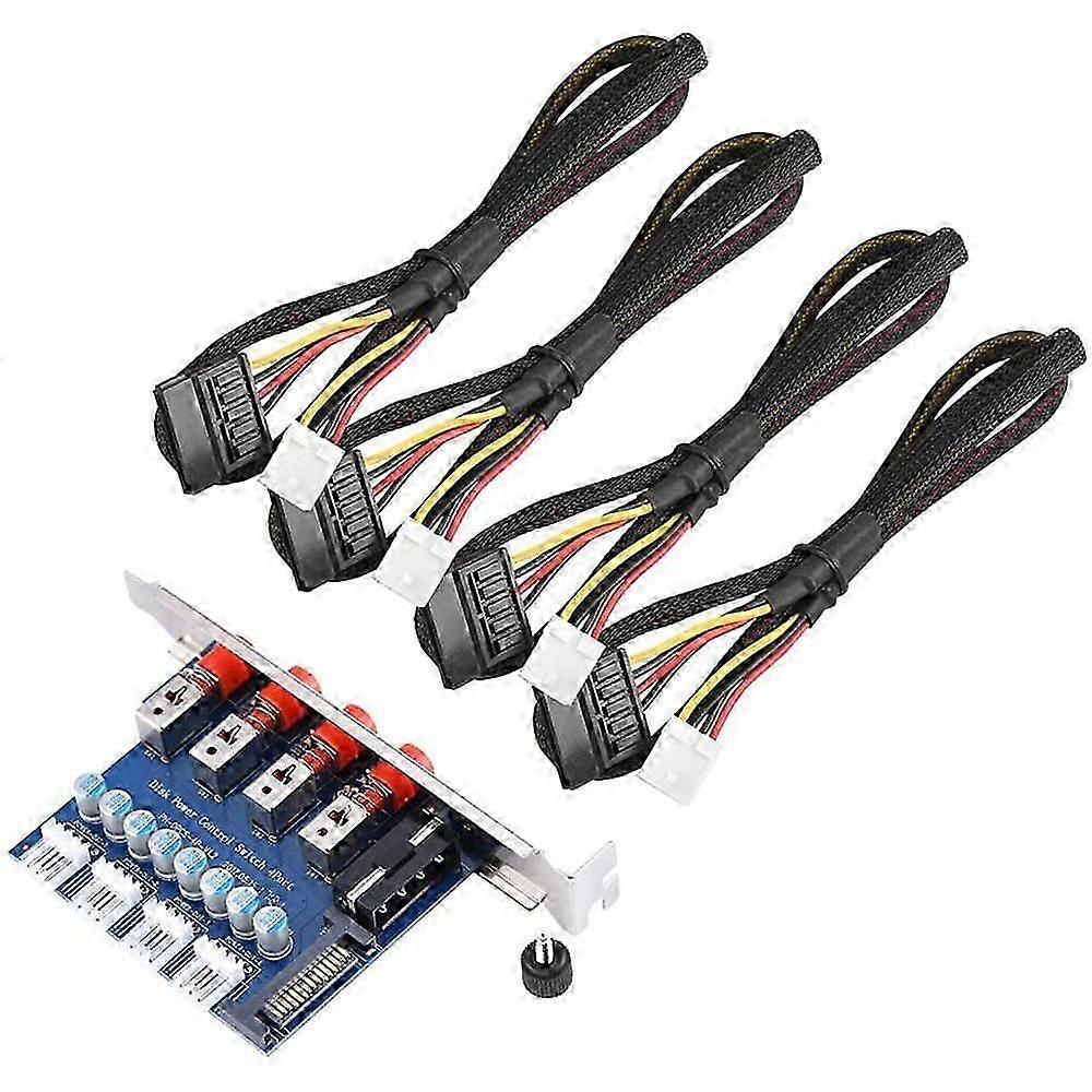 HDD Power Control Switch SATA Drive Switcher for Desktop PC Computer