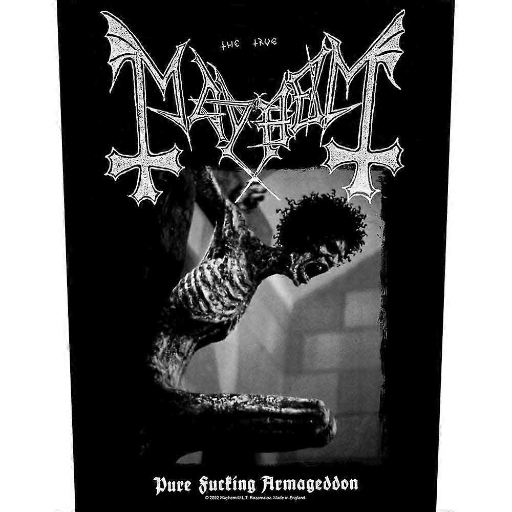 Mayhem Pure Armageddon Band Logo Back Patch