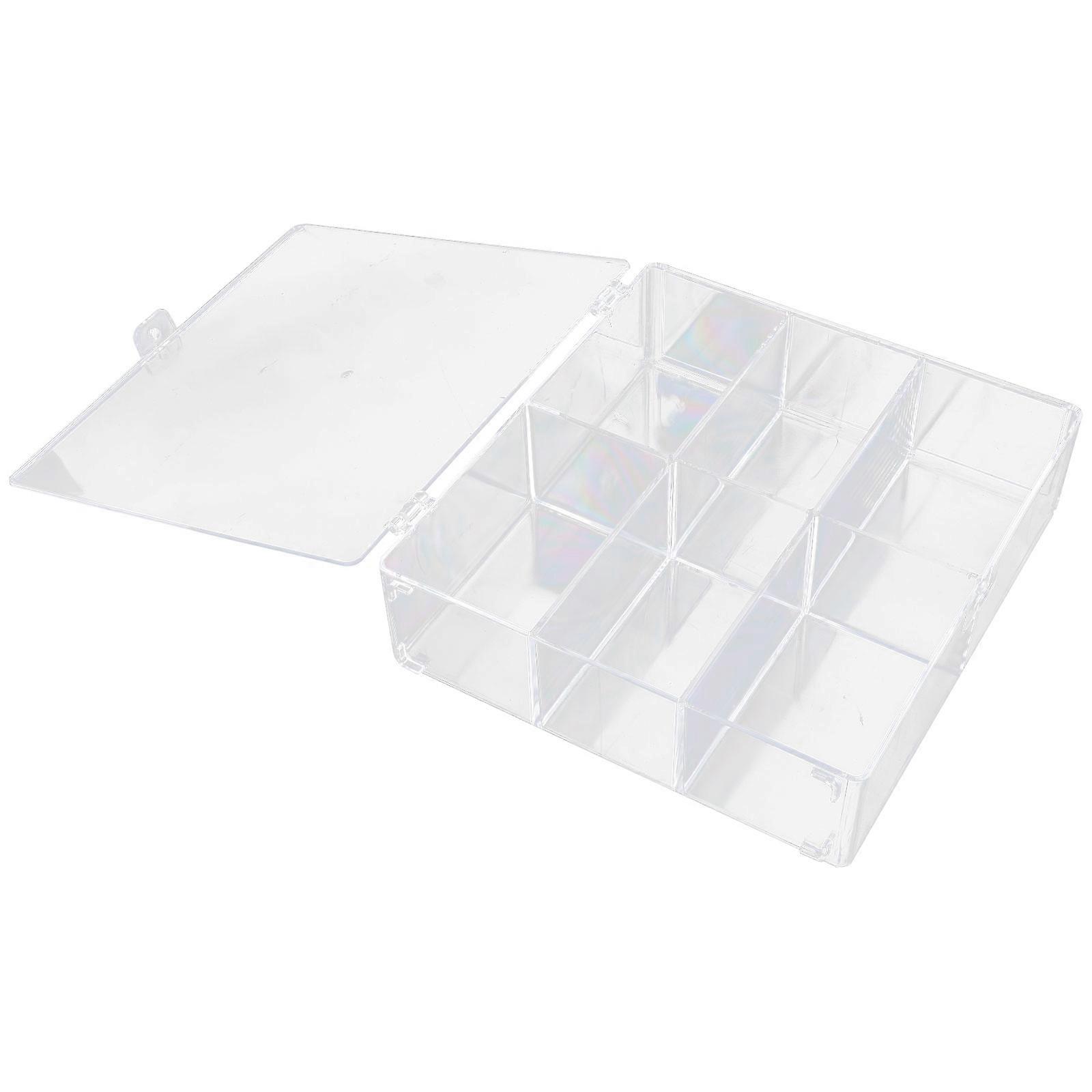 Clear Compartment Display Display Case for Storage Transparent