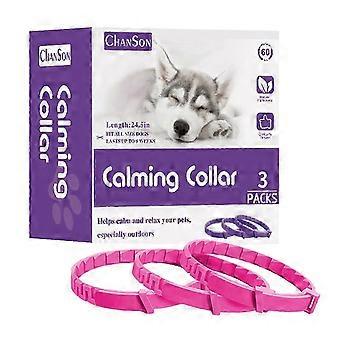 3-Pack Adjustable & Long-Lasting Calming Pheromone Collar for Cats and Dogs - Effective Anxiety Relief and Relaxation XY1
